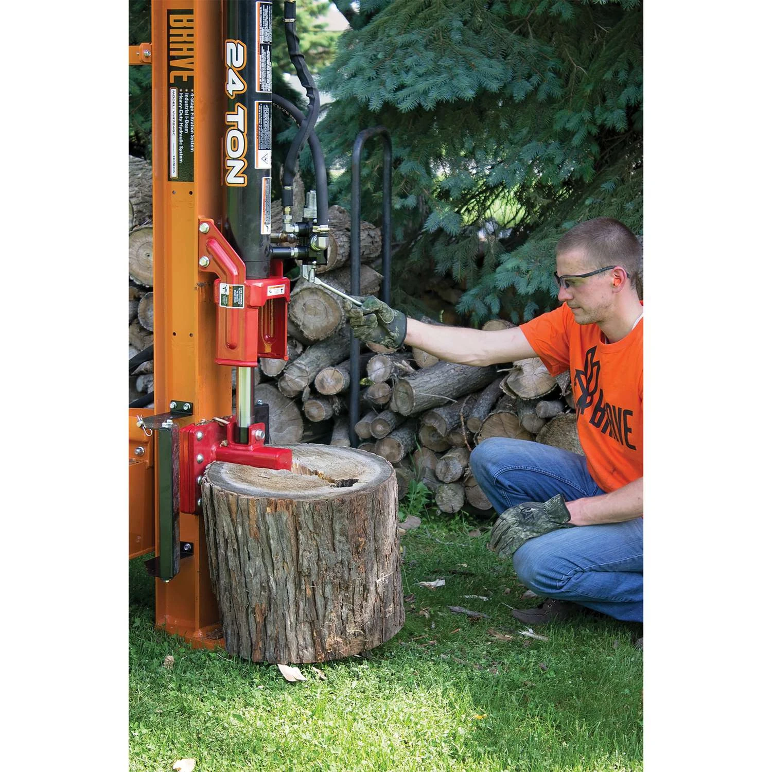 Brave 24 Ton Gas 160 Cc 4-Cycle Log Splitter 7 Brave 24 Ton Gas 160 Cc 4-Cycle Log Splitter - Image 5