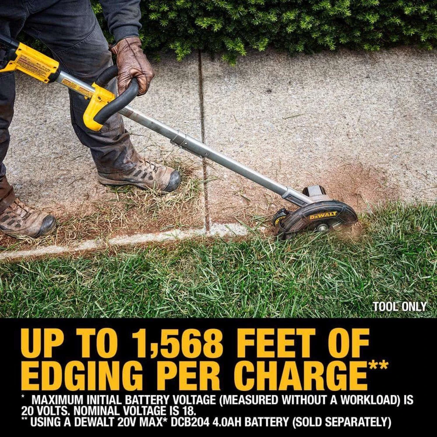 DeWalt MAX DCED400B 2 In. 20 V Battery Edger Tool Only 7 DeWalt MAX DCED400B 2 In. 20 V Battery Edger Tool Only - Image 5
