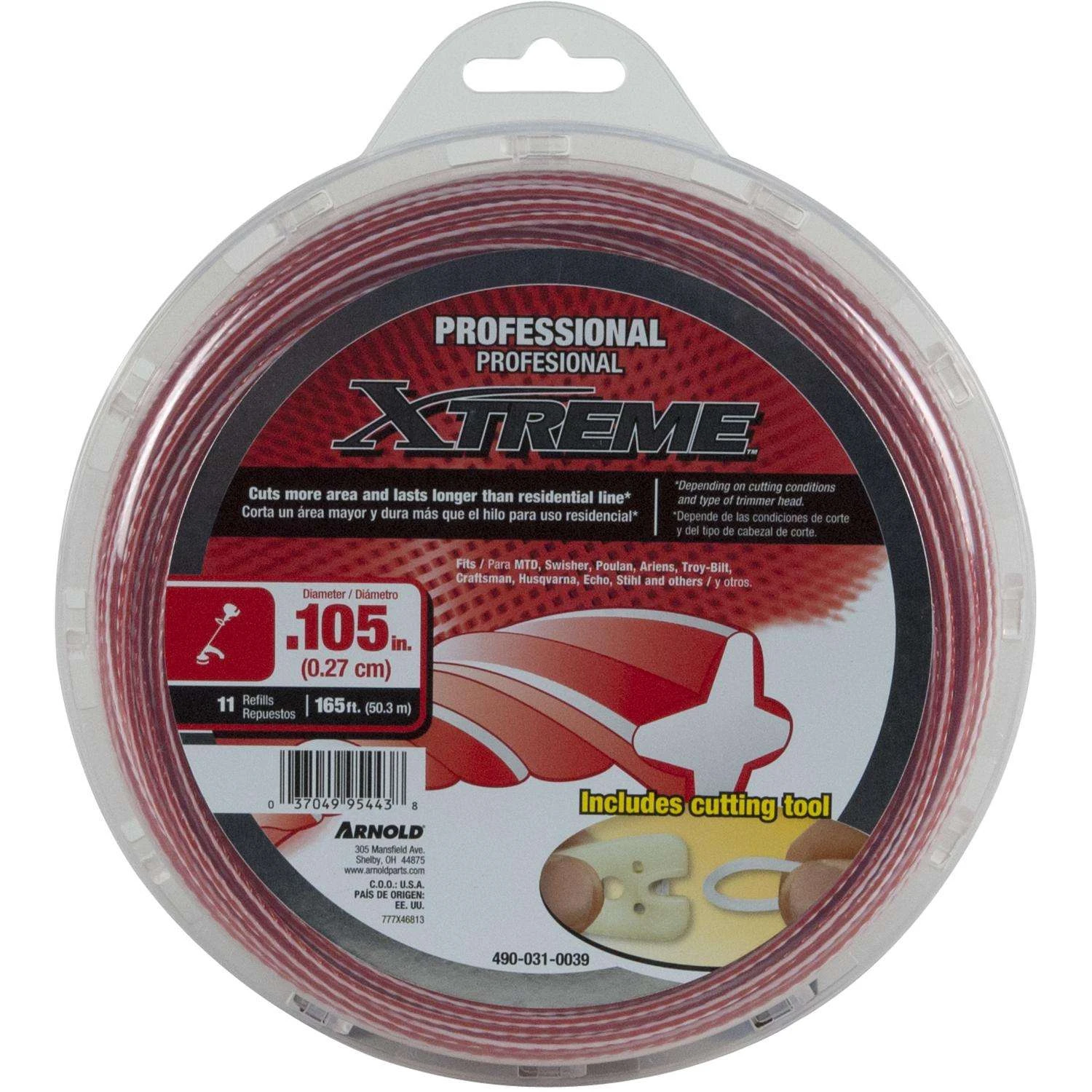 Arnold Xtreme Professional Grade 0.105 In. D X 165 Ft. L Trimmer Line 3 Arnold Xtreme Professional Grade 0.105 In. D X 165 Ft. L Trimmer Line