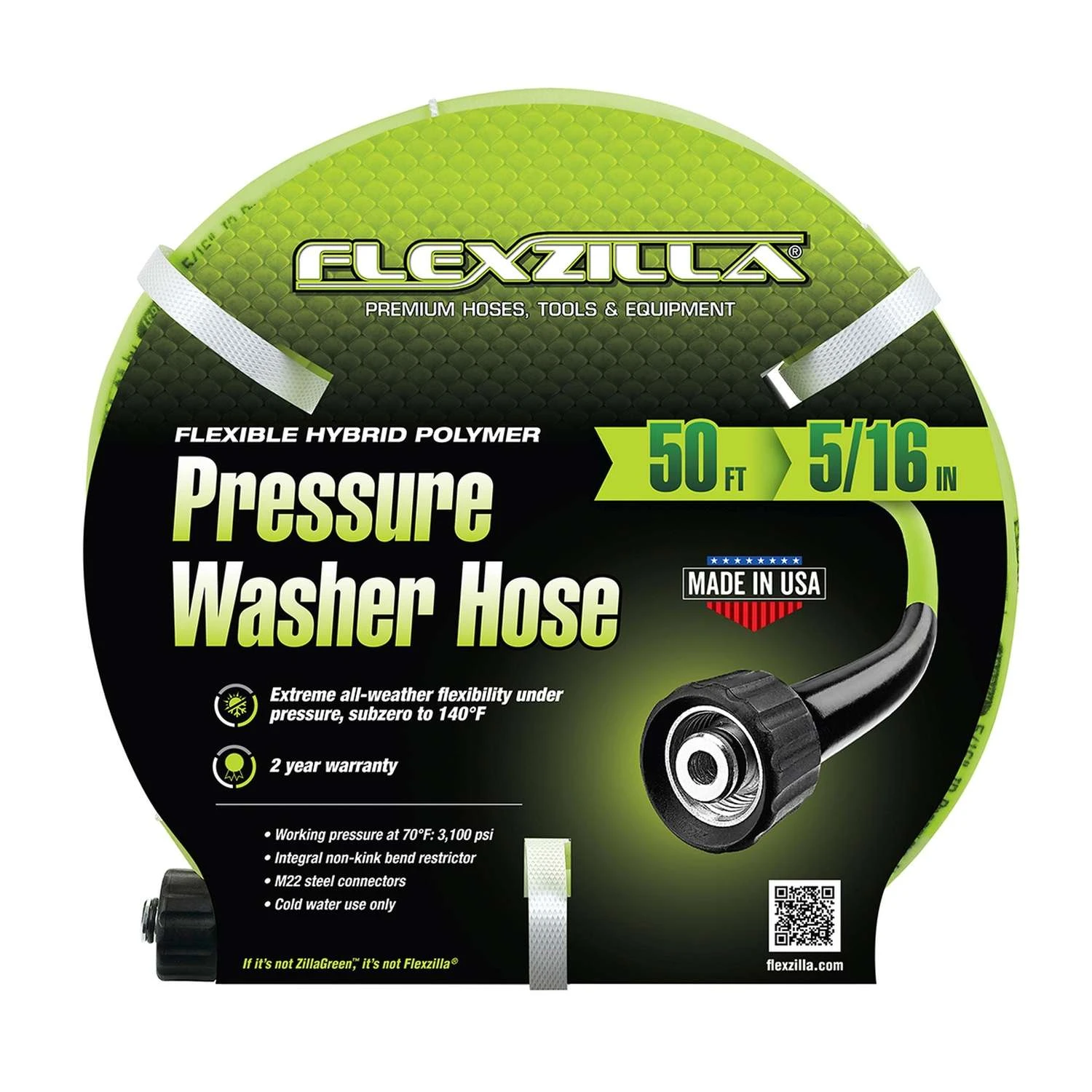 Flexzilla 5/16 In. D X 50 Ft. L Pressure Washer Hose 3100 Psi 3 Flexzilla 5/16 In. D X 50 Ft. L Pressure Washer Hose 3100 Psi