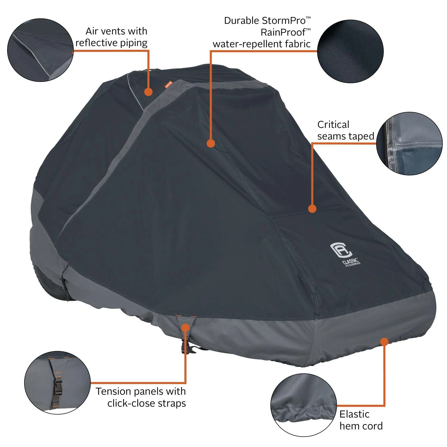 Classic Accessories StormPro Zero Turn Mower Cover 1 Pk 7 Classic Accessories StormPro Zero Turn Mower Cover 1 Pk - Image 5