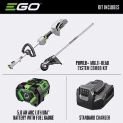 EGO Power+ Multi-Head System MST1501 15 In. 56 V Battery String Trimmer Kit (Battery & Charger) W/ 5.0 AH BATTERY -Power Lawn Equipment 878742eb 28af 4913 85e8 8b499e3cde57