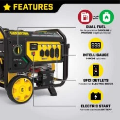 Champion 7500 W 240 V Gasoline Or Propane Portable Generator 12 Champion 7500 W 240 V Gasoline Or Propane Portable Generator -Power Lawn Equipment 8853fa0e a1c6 40f5 b0b4 bf06e3136c3b