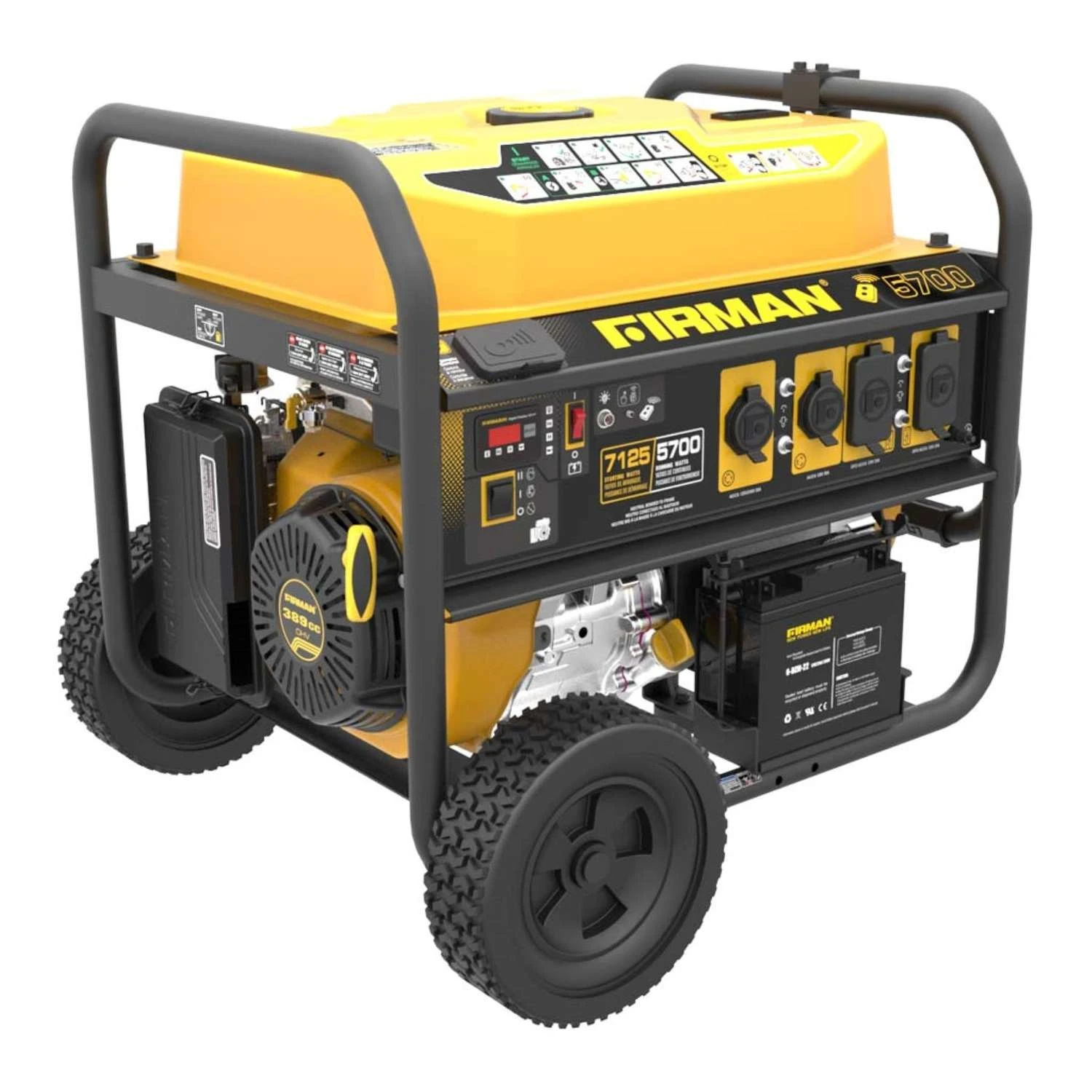 Firman Performance Series 5700 W 120/240 V Gasoline Portable Generator 3 Firman Performance Series 5700 W 120/240 V Gasoline Portable Generator