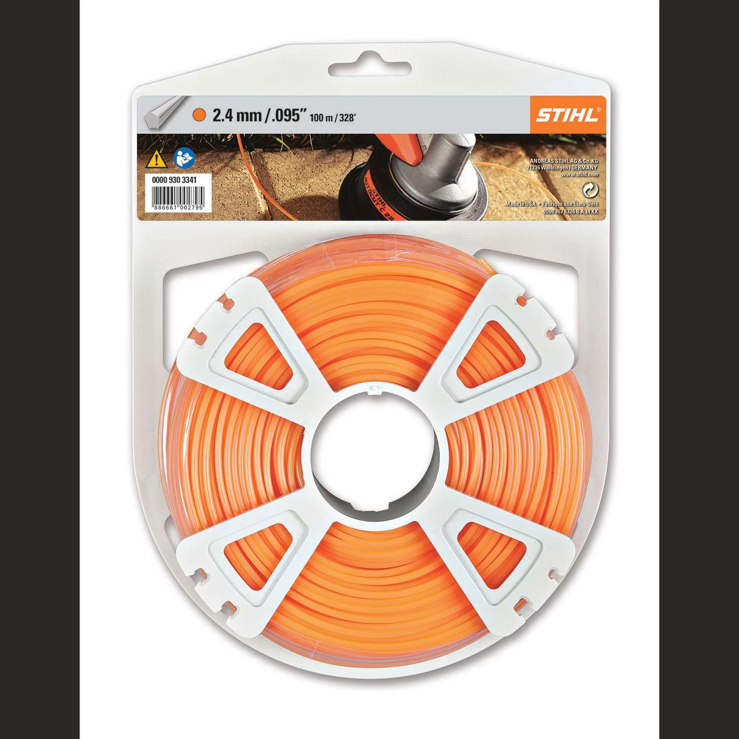 STIHL Pentagon .095 In. D X 984 Ft. L Trimmer Line 3 STIHL Pentagon .095 In. D X 984 Ft. L Trimmer Line