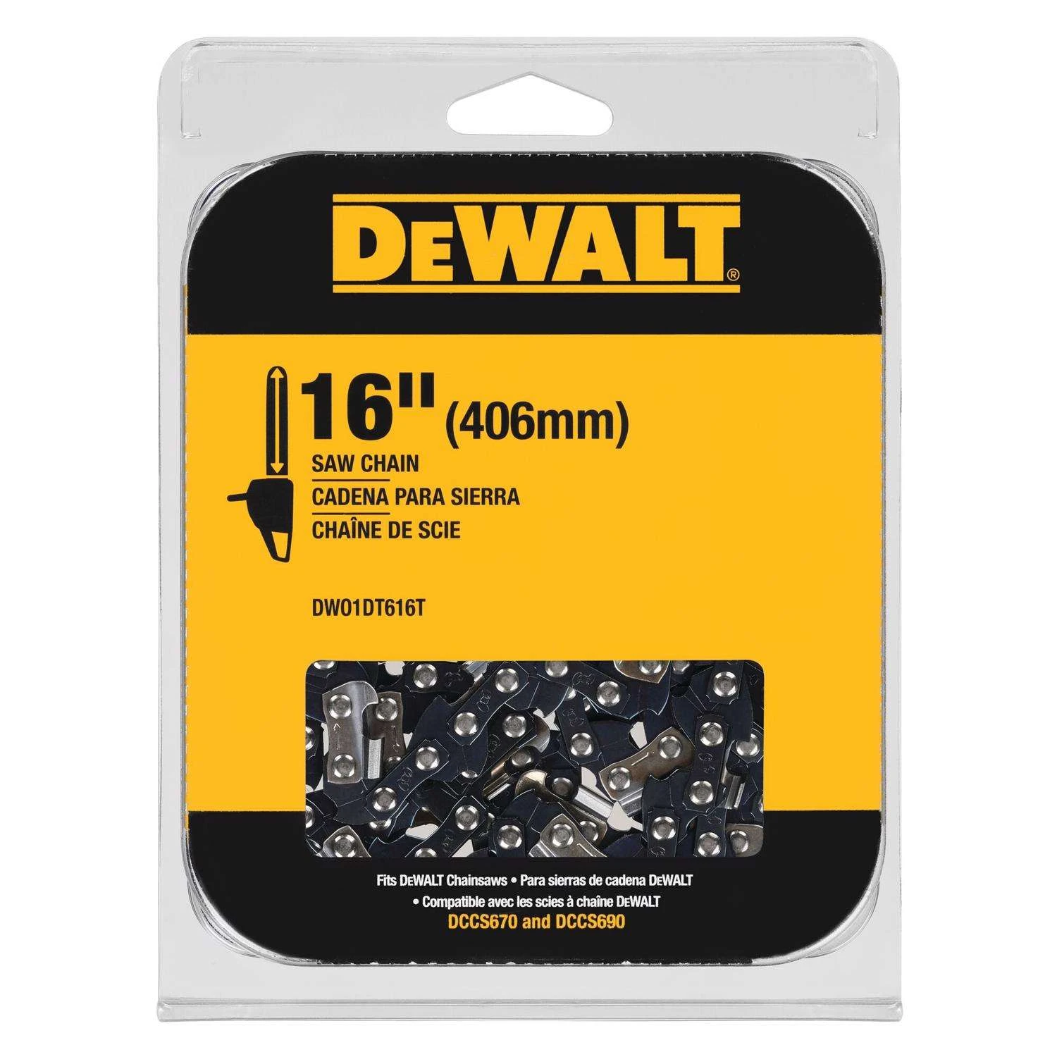 DeWalt Centri-Lube DWO1DT616T 16 In. Chainsaw Chain 56 Links 3 DeWalt Centri-Lube DWO1DT616T 16 In. Chainsaw Chain 56 Links