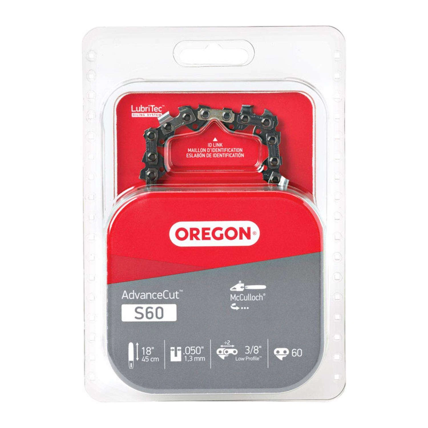 Oregon AdvanceCut S60 18 In. Chainsaw Chain 60 Links 3 Oregon AdvanceCut S60 18 In. Chainsaw Chain 60 Links