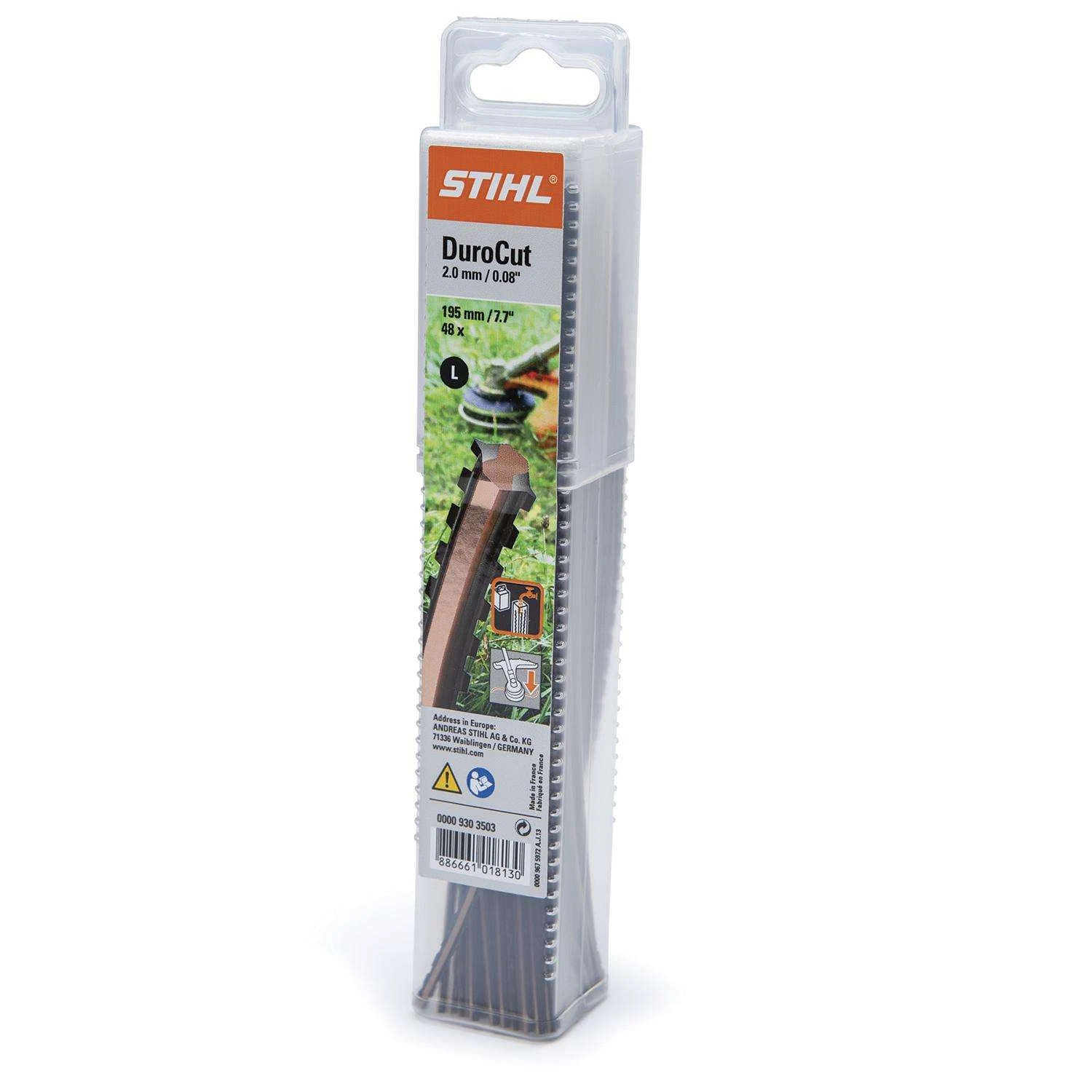 STIHL DuroCut Serrated Pre-Cut .120 In. D X 7.3 In. L Trimmer Line 3 STIHL DuroCut Serrated Pre-Cut .120 In. D X 7.3 In. L Trimmer Line