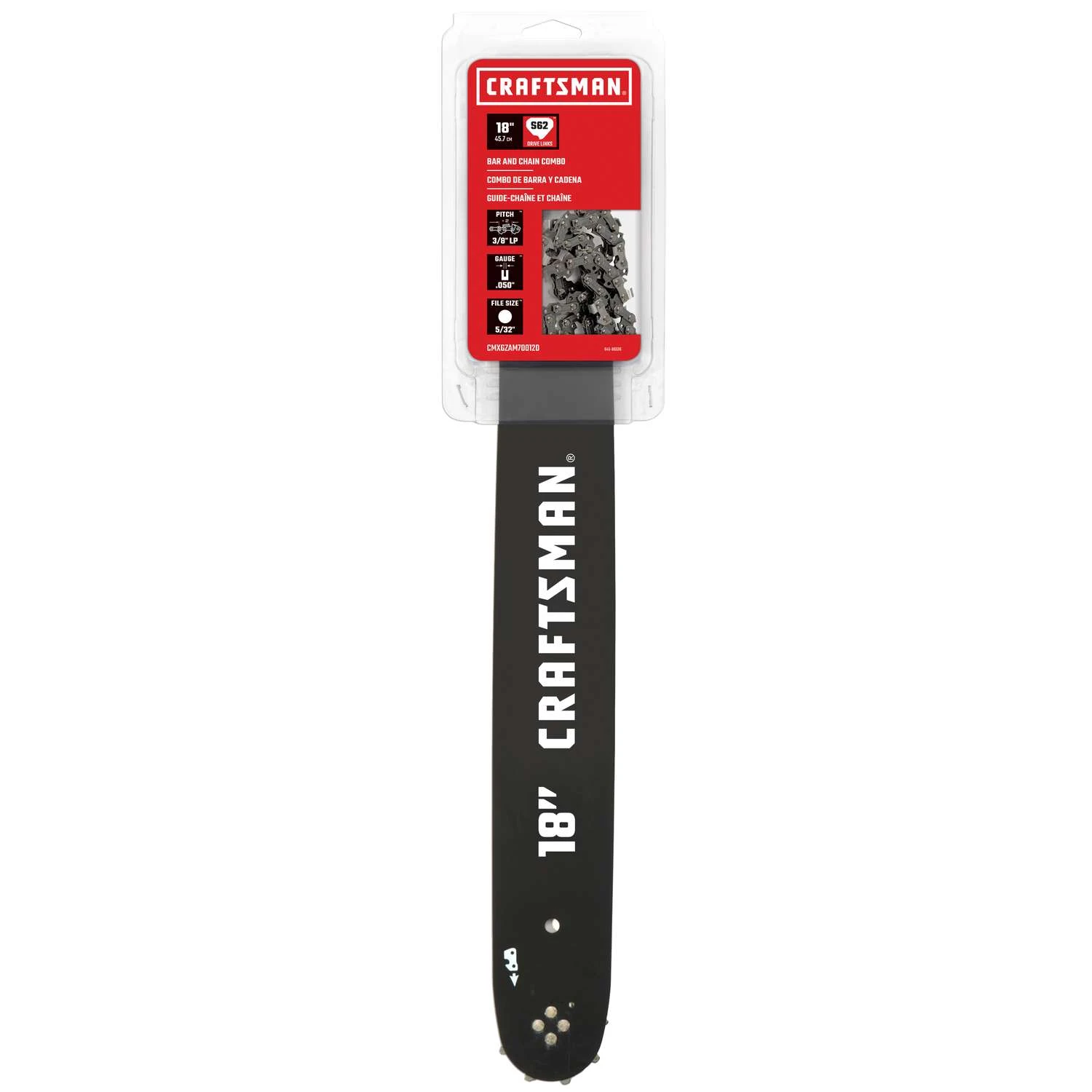 Craftsman 18 In. Bar And Chain Combo 62 Links 3 Craftsman 18 In. Bar And Chain Combo 62 Links