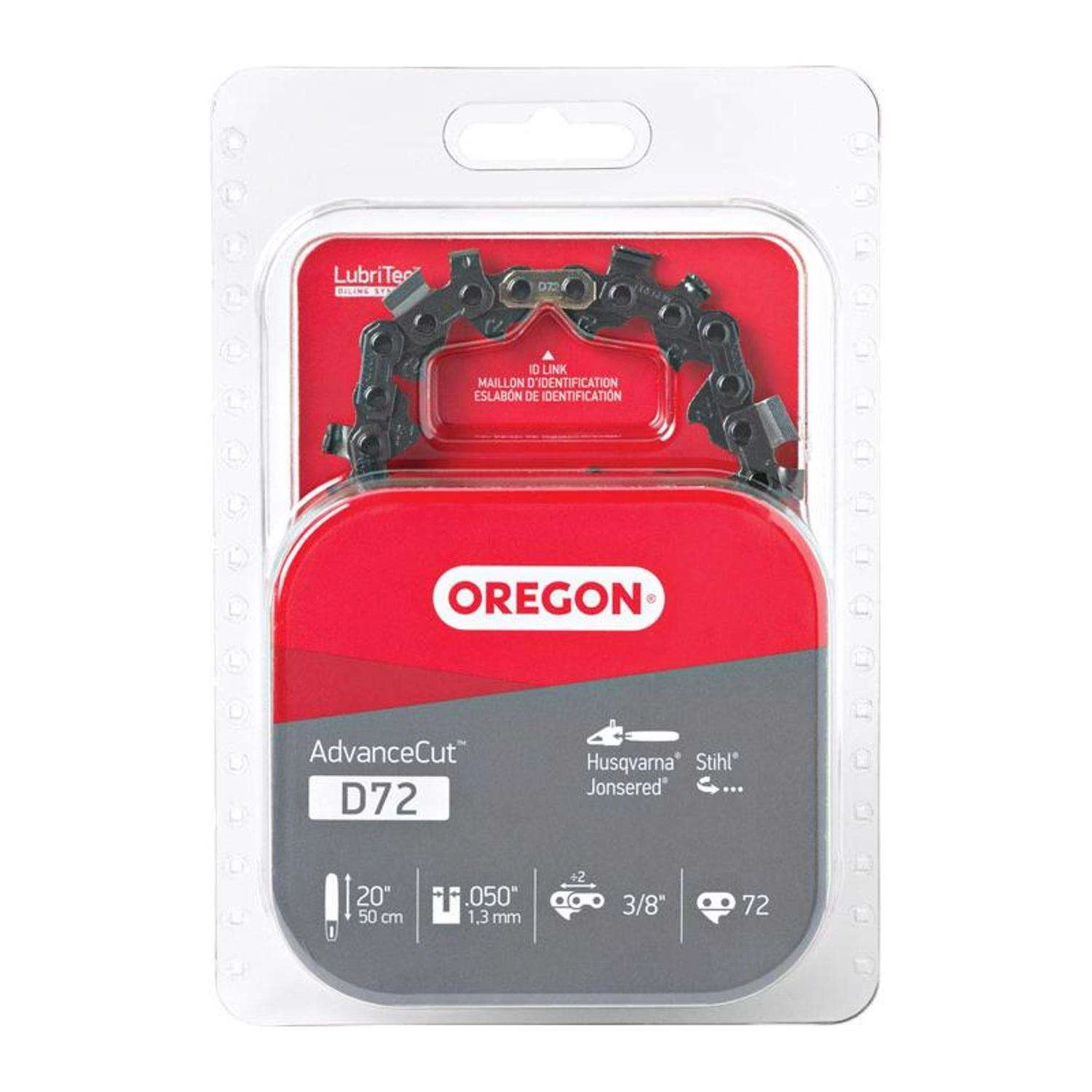 Oregon AdvanceCut D72 20 In. Chainsaw Chain 72 Links 3 Oregon AdvanceCut D72 20 In. Chainsaw Chain 72 Links