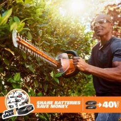 Worx 24 In. 40 V Battery Hedge Trimmer Kit (Battery & Charger) 10 Worx 24 In. 40 V Battery Hedge Trimmer Kit (Battery & Charger) -Power Lawn Equipment 9685eefa df1a 455c b4d1 ae5cd1a5d431