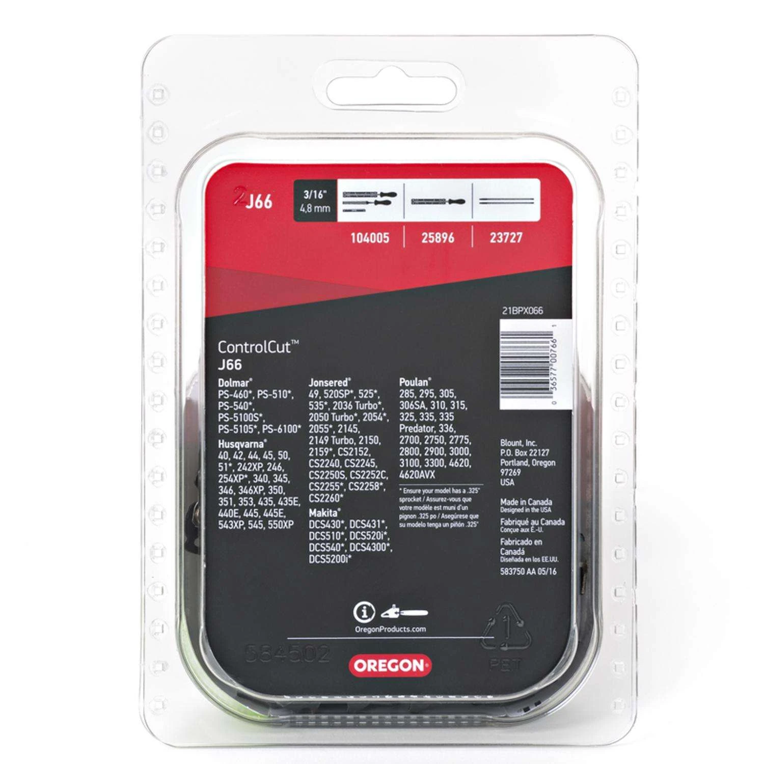 Oregon ControlCut J66 16 In. Chainsaw Chain 66 Links 4 Oregon ControlCut J66 16 In. Chainsaw Chain 66 Links - Image 2