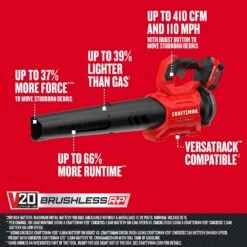 Craftsman V20 BRUSHLESS RP CMCBL730P1 110 Mph 410 CFM Battery Handheld Blower Kit (Battery & Charger 13 Craftsman V20 BRUSHLESS RP CMCBL730P1 110 Mph 410 CFM Battery Handheld Blower Kit (Battery & Charger -Power Lawn Equipment 9b767142 f551 4c2c ada8 340f0d74364d