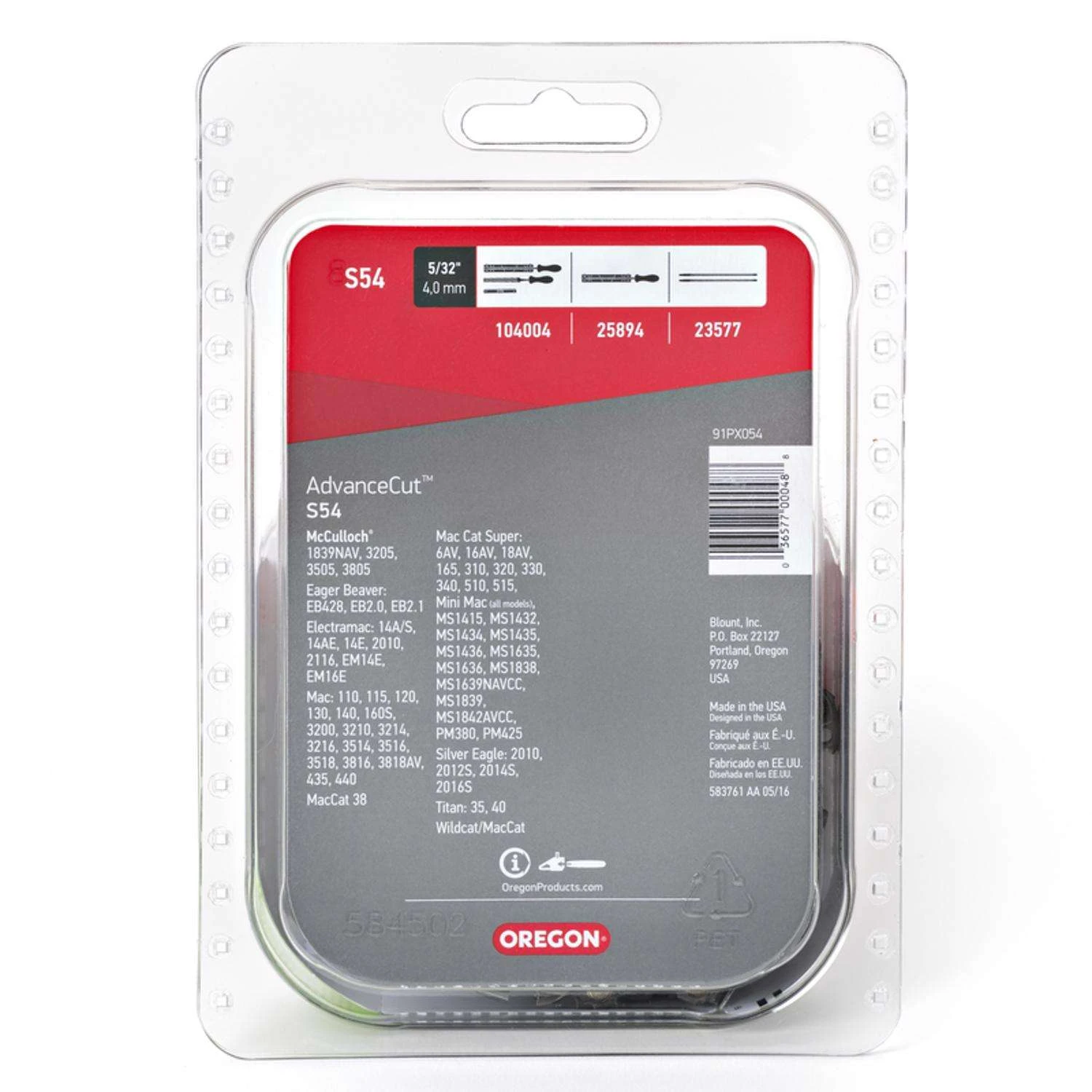 Oregon AdvanceCut S54 16 In. Chainsaw Chain 54 Links 4 Oregon AdvanceCut S54 16 In. Chainsaw Chain 54 Links - Image 2