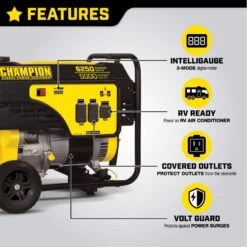 Champion 5000 W 120/240 V Gasoline Portable Generator 7 Champion 5000 W 120/240 V Gasoline Portable Generator -Power Lawn Equipment a51ac360 c973 4692 b350 c20003ee4618