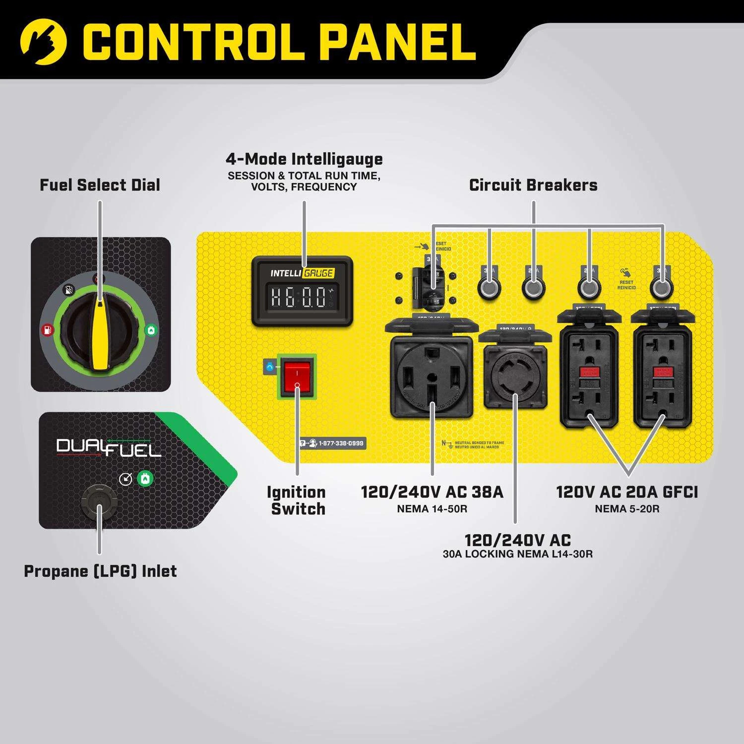 Champion 9200 W 120/240 V Gasoline Or Propane Generator 4 Champion 9200 W 120/240 V Gasoline Or Propane Generator - Image 2