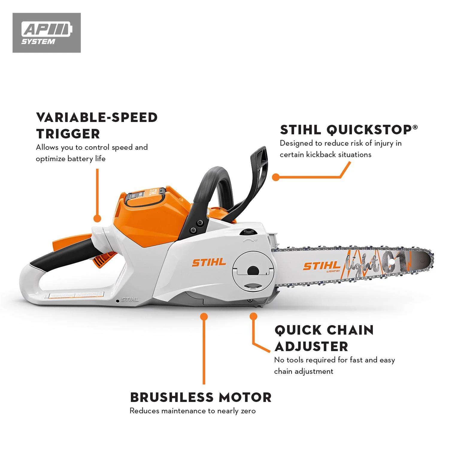 STIHL MSA 160 C-B 12 In. 36 V Battery Chainsaw Tool Only 4 STIHL MSA 160 C-B 12 In. 36 V Battery Chainsaw Tool Only - Image 2