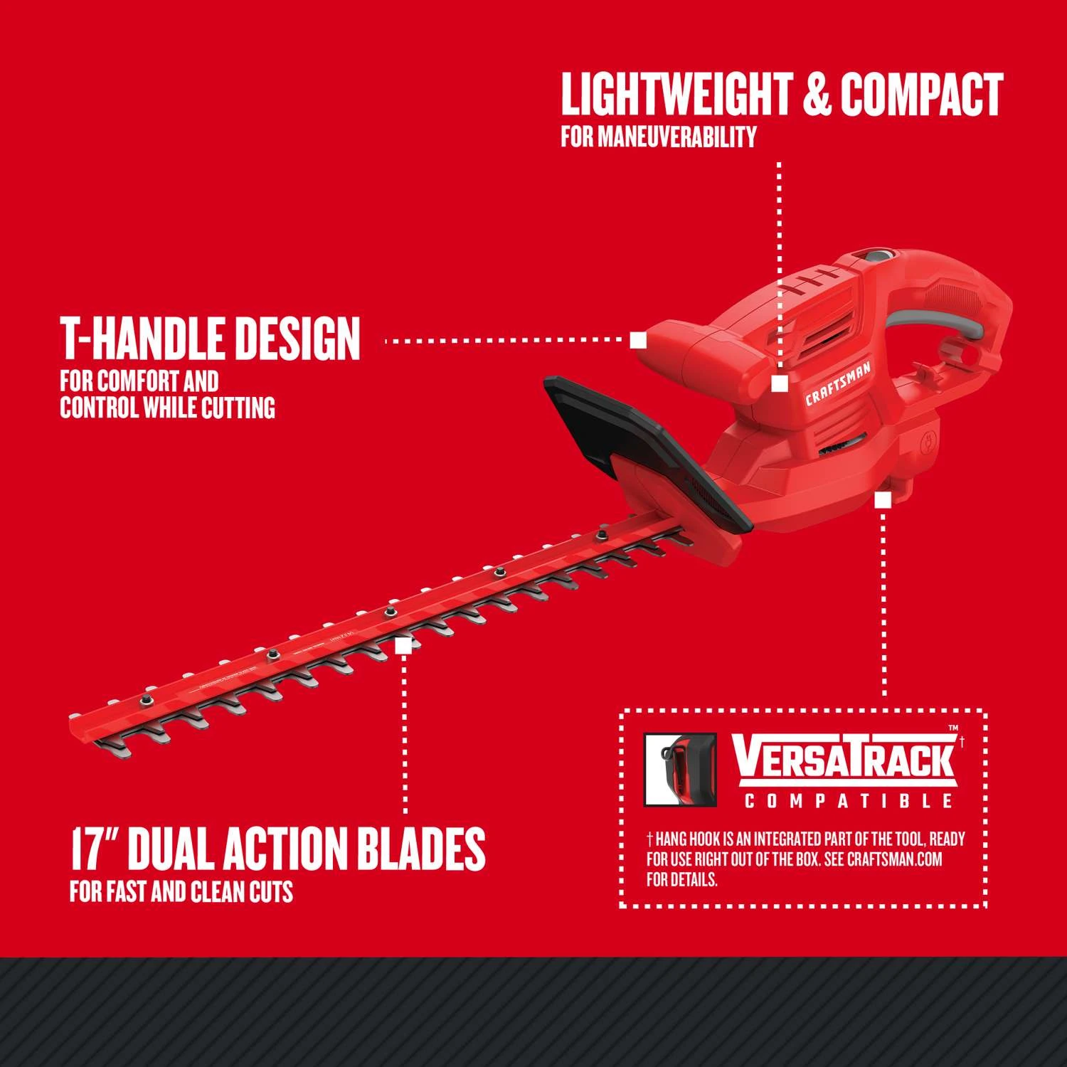 Craftsman CMEHT150 17 In. Electric Hedge Trimmer 5 Craftsman CMEHT150 17 In. Electric Hedge Trimmer - Image 3