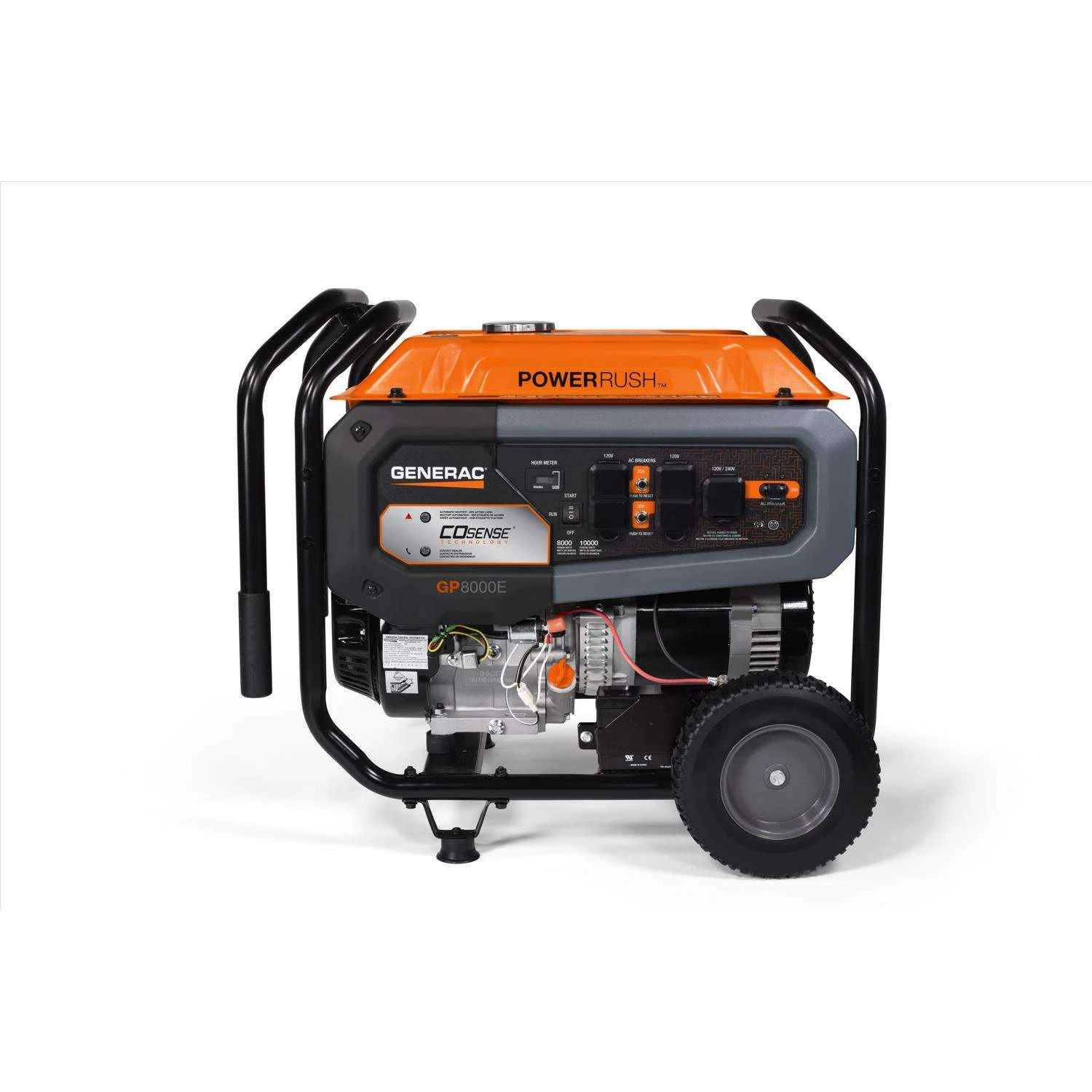Generac PowerRush 8000 W 120 V Electric Portable Portable Generator 7686-3 / 7686-4 / 7715-0 (CARB COMPLIANT) 4 Generac PowerRush 8000 W 120 V Electric Portable Portable Generator 7686-3 / 7686-4 / 7715-0 (CARB COMPLIANT) - Image 2