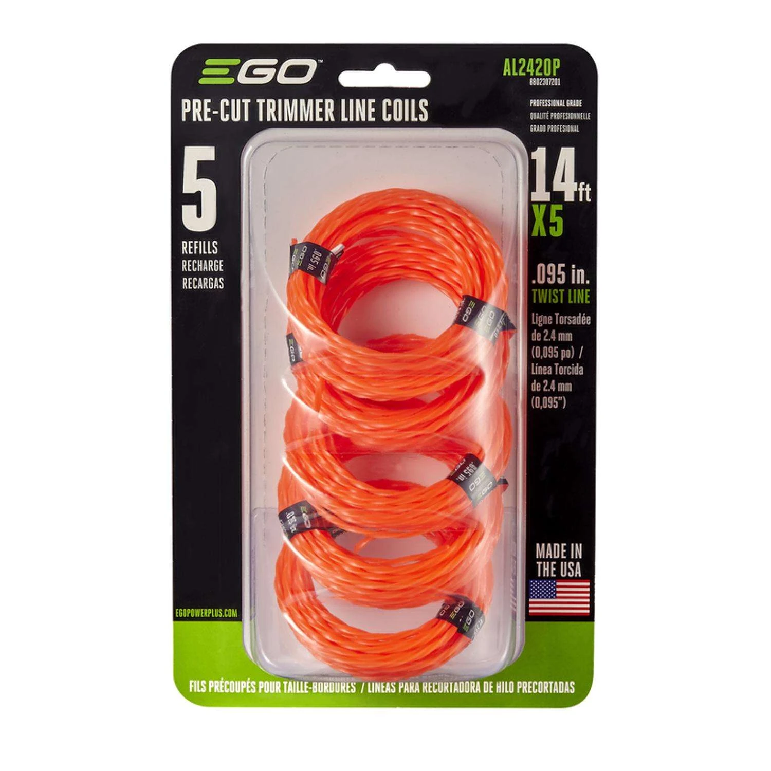 EGO Professional Grade 0.095 In. D X 14 Ft. L Trimmer Line 4 EGO Professional Grade 0.095 In. D X 14 Ft. L Trimmer Line - Image 2