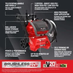 Craftsman V20 CMCPW1500N2 1500 Psi Battery 1.2 Gpm Pressure Washer 13 Craftsman V20 CMCPW1500N2 1500 Psi Battery 1.2 Gpm Pressure Washer -Power Lawn Equipment b90594f9 50e9 4a95 9e82 40825c7ecfad