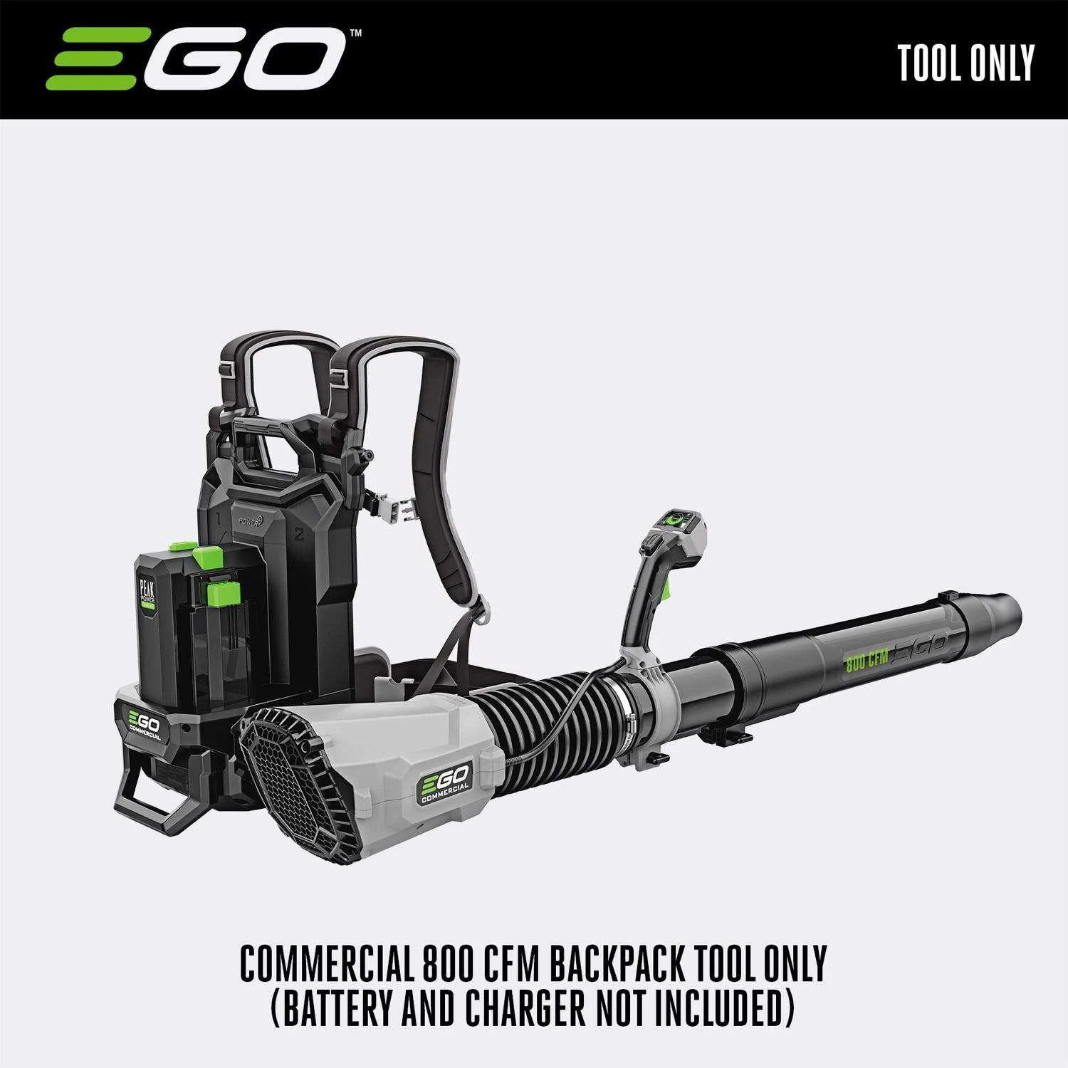 EGO LBPX8000 190 Mph 800 CFM 56 V Battery Backpack Blower Tool Only 4 EGO LBPX8000 190 Mph 800 CFM 56 V Battery Backpack Blower Tool Only - Image 2