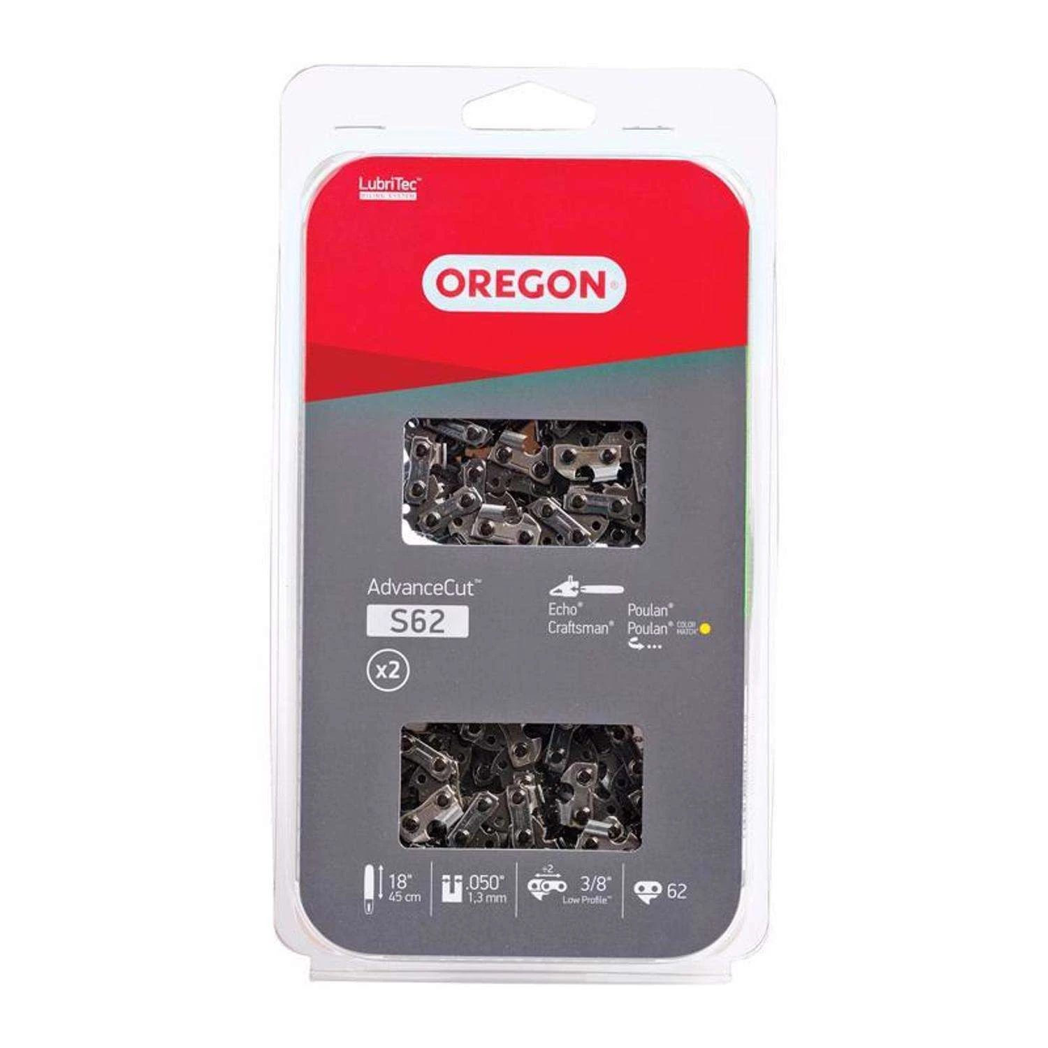 Oregon AdvanceCut S62T 18 In. Chainsaw Chain 62 Links 3 Oregon AdvanceCut S62T 18 In. Chainsaw Chain 62 Links