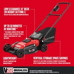 Craftsman V20 CMCMW220P2 20 In. Battery Lawn Mower Kit (Battery & Charger) 13 Craftsman V20 CMCMW220P2 20 In. Battery Lawn Mower Kit (Battery & Charger) -Power Lawn Equipment c93960d6 b363 4951 9706 773e59b8419c