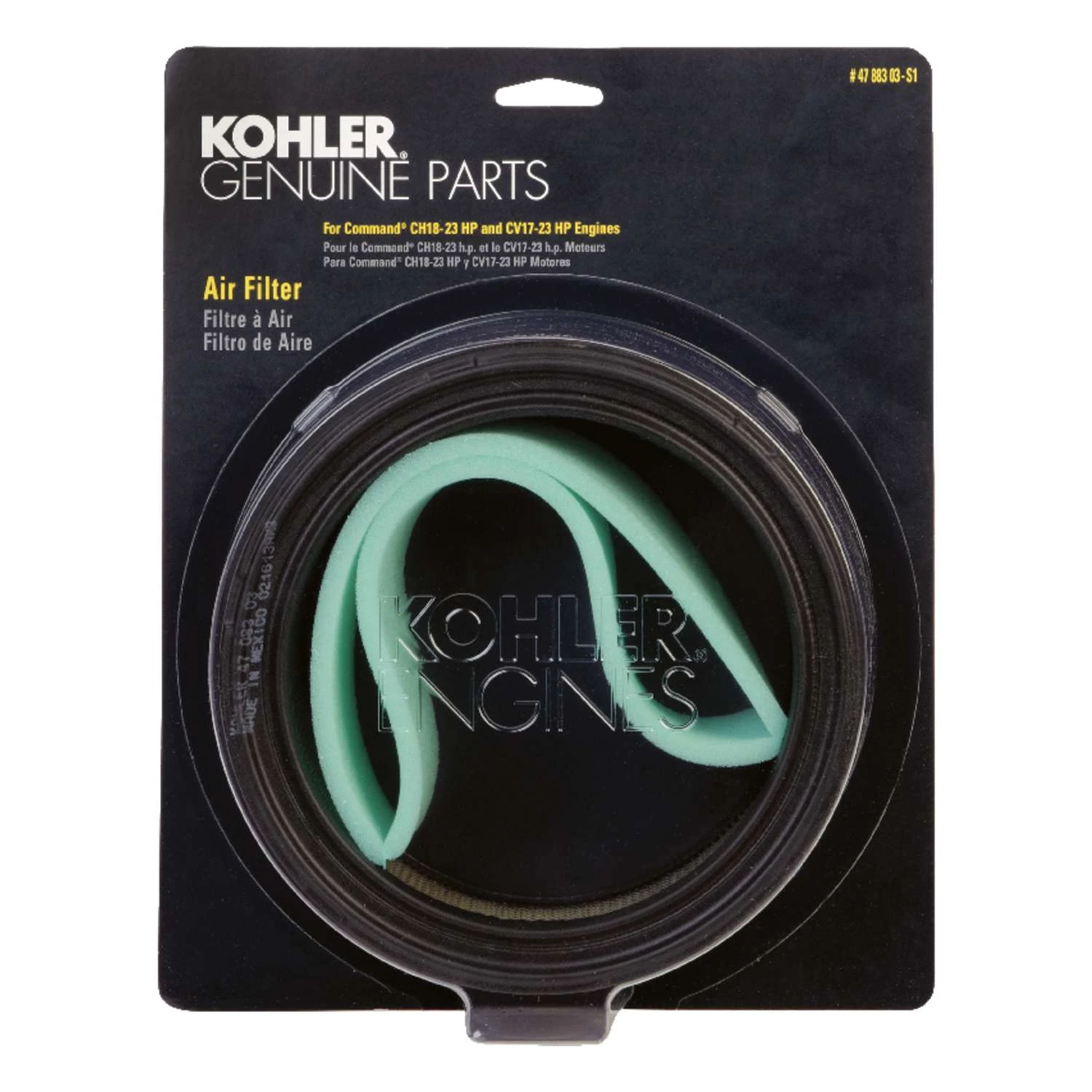 Kohler Small Engine Air Filter For CV17-23 CV724-740 CH18-25 CH730-740 3 Kohler Small Engine Air Filter For CV17-23 CV724-740 CH18-25 CH730-740