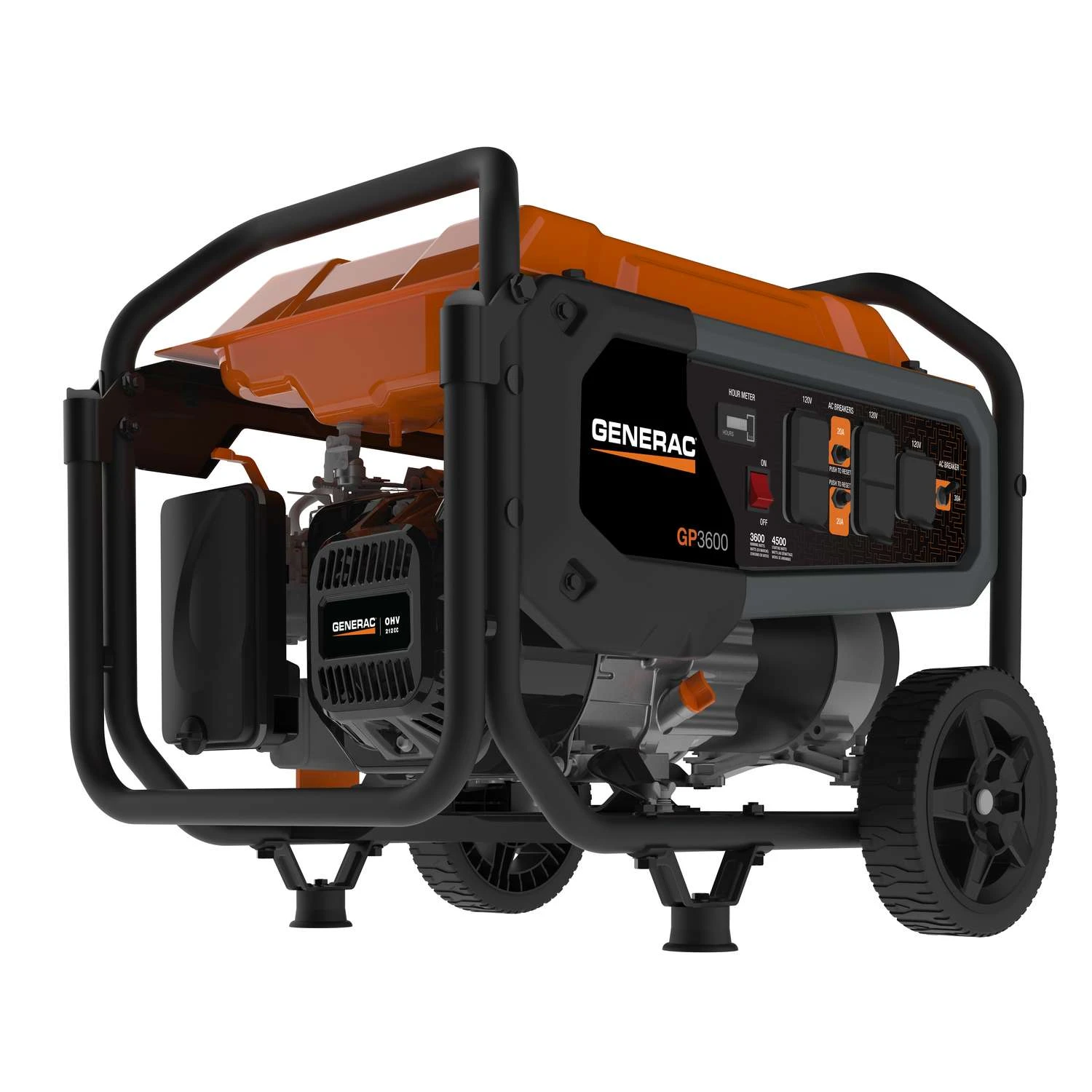 Generac GP Series 3600 W 120 V Gasoline Portable Generator 3 Generac GP Series 3600 W 120 V Gasoline Portable Generator