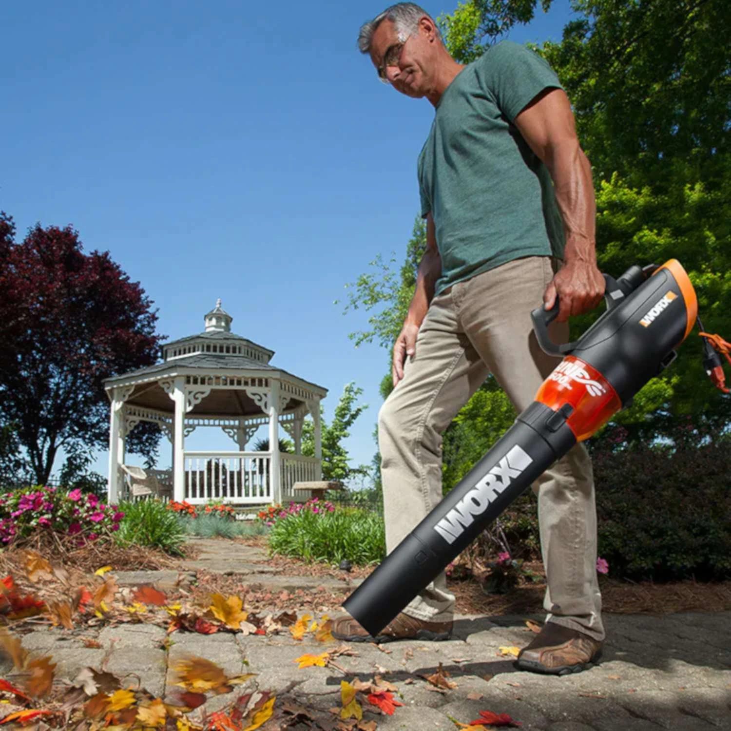 Worx 110 Mph 600 CFM 120 V Electric Handheld Leaf Blower 5 Worx 110 Mph 600 CFM 120 V Electric Handheld Leaf Blower - Image 3