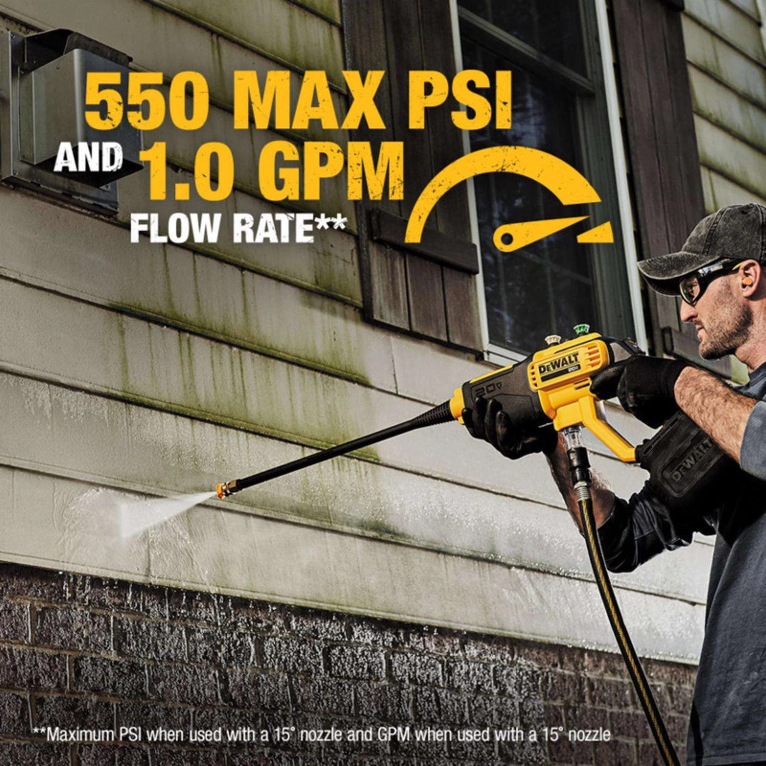 DeWalt 20V MAX DCPW550B OEM Branded 550 Psi Battery 1 Gpm Portable Power Cleaner 9 DeWalt 20V MAX DCPW550B OEM Branded 550 Psi Battery 1 Gpm Portable Power Cleaner - Image 7