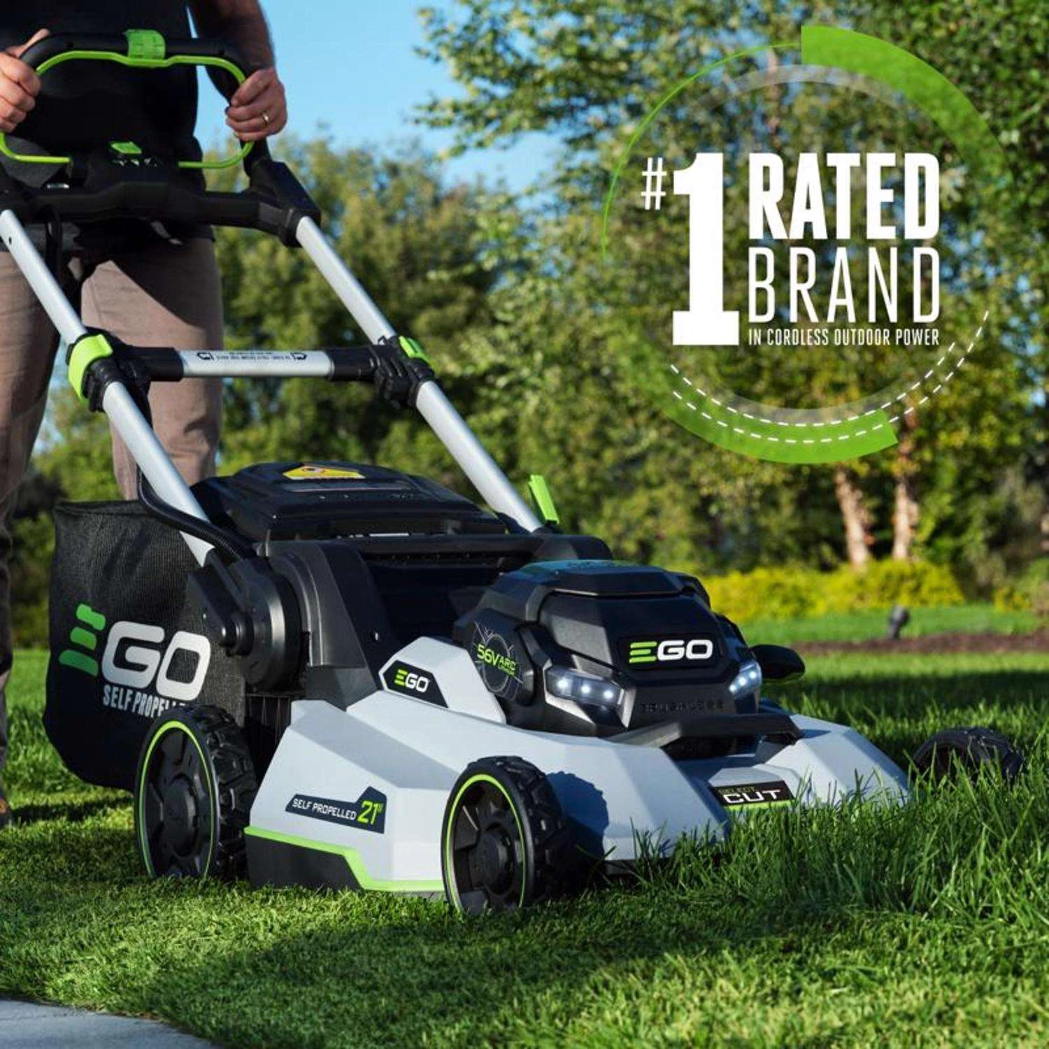EGO Power+ LM2135SP 21 In. 56 V Battery Self-Propelled Lawn Mower Kit (Battery & Charger) W/ 7.5 AH BATTERY 5 EGO Power+ LM2135SP 21 In. 56 V Battery Self-Propelled Lawn Mower Kit (Battery & Charger) W/ 7.5 AH BATTERY - Image 3