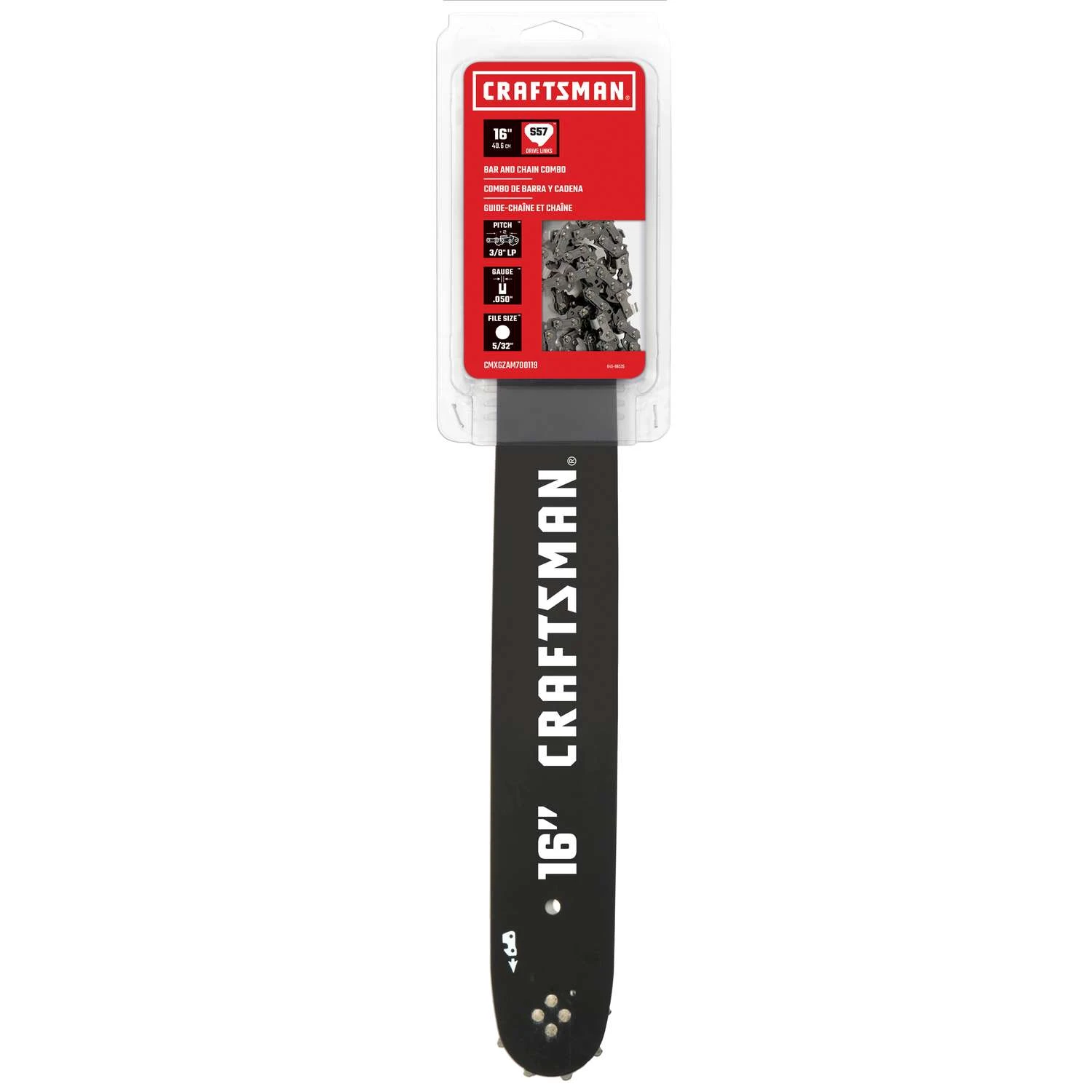Craftsman 16 In. Bar And Chain Combo 57 Links 3 Craftsman 16 In. Bar And Chain Combo 57 Links