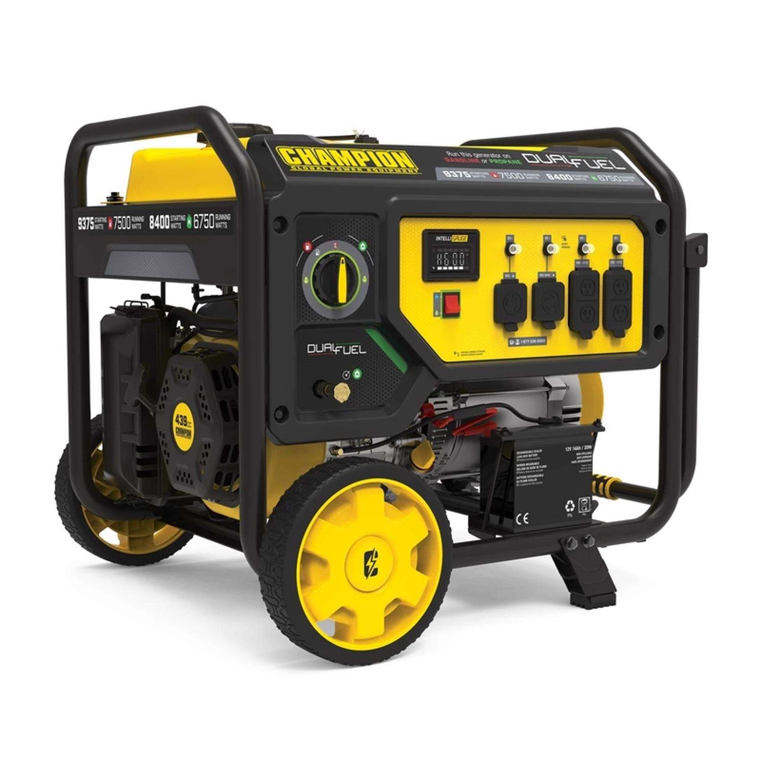 Champion 7500 W 240 V Gasoline Or Propane Portable Generator 3 Champion 7500 W 240 V Gasoline Or Propane Portable Generator