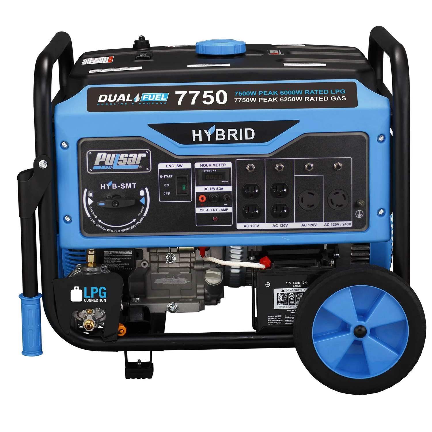 Pulsar 6250 W 240 V Gasoline Or Propane Portable Generator 4 Pulsar 6250 W 240 V Gasoline Or Propane Portable Generator - Image 2