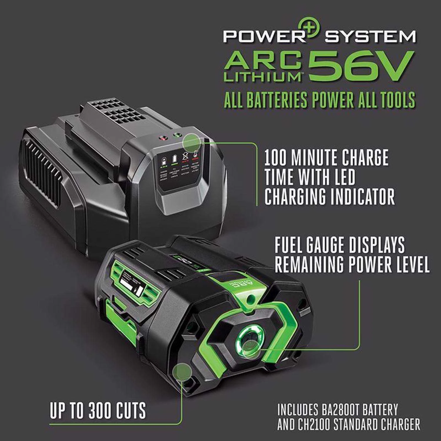 EGO Power+ CS1804 18 In. 56 V Battery Chainsaw Kit (Battery & Charger) 11 EGO Power+ CS1804 18 In. 56 V Battery Chainsaw Kit (Battery & Charger) - Image 9