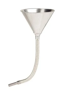 LubriMatic Silver 17.5 In. H Steel 24 Oz Flexible Funnel