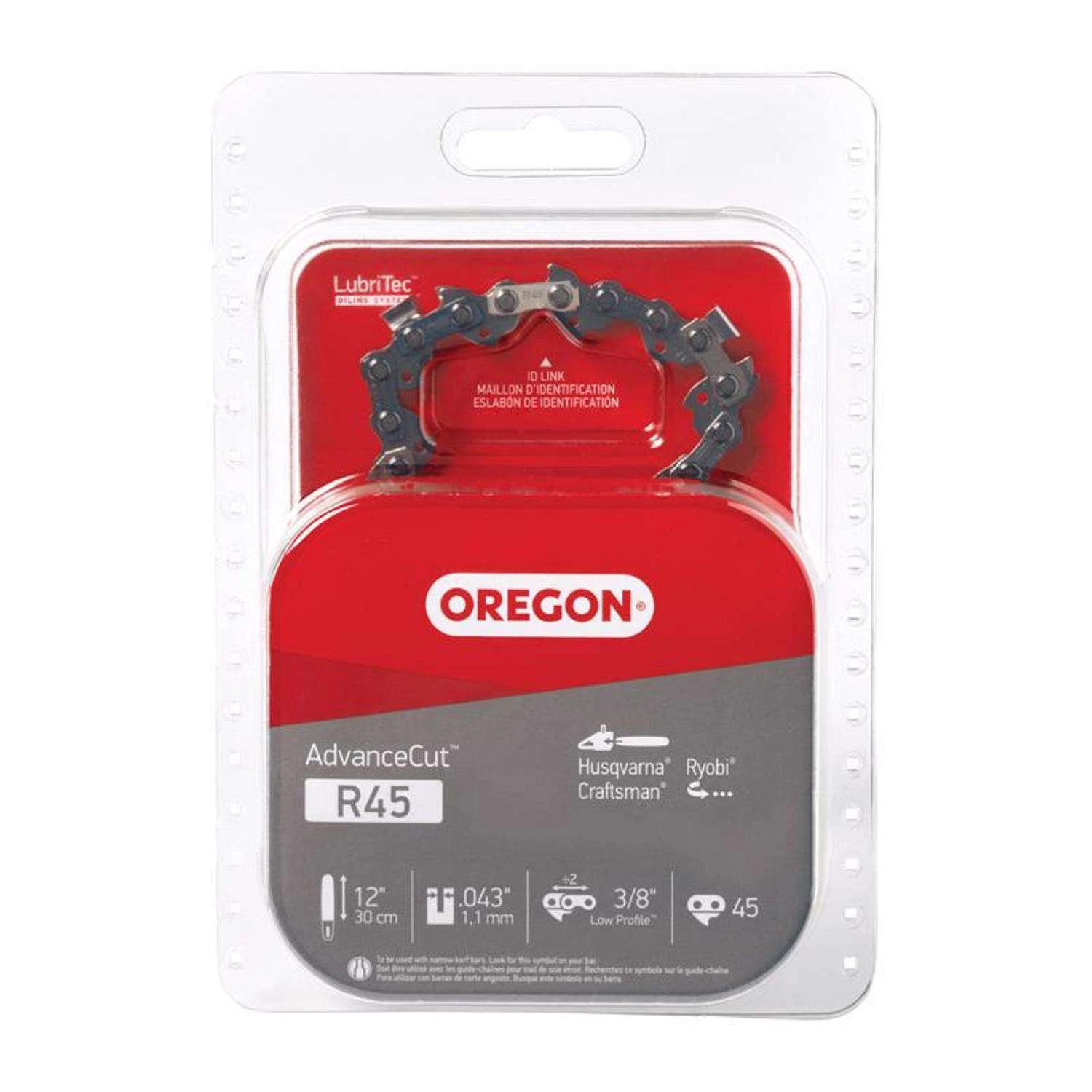 Oregon AdvanceCut R45 12 In. Chainsaw Chain 45 Links 3 Oregon AdvanceCut R45 12 In. Chainsaw Chain 45 Links