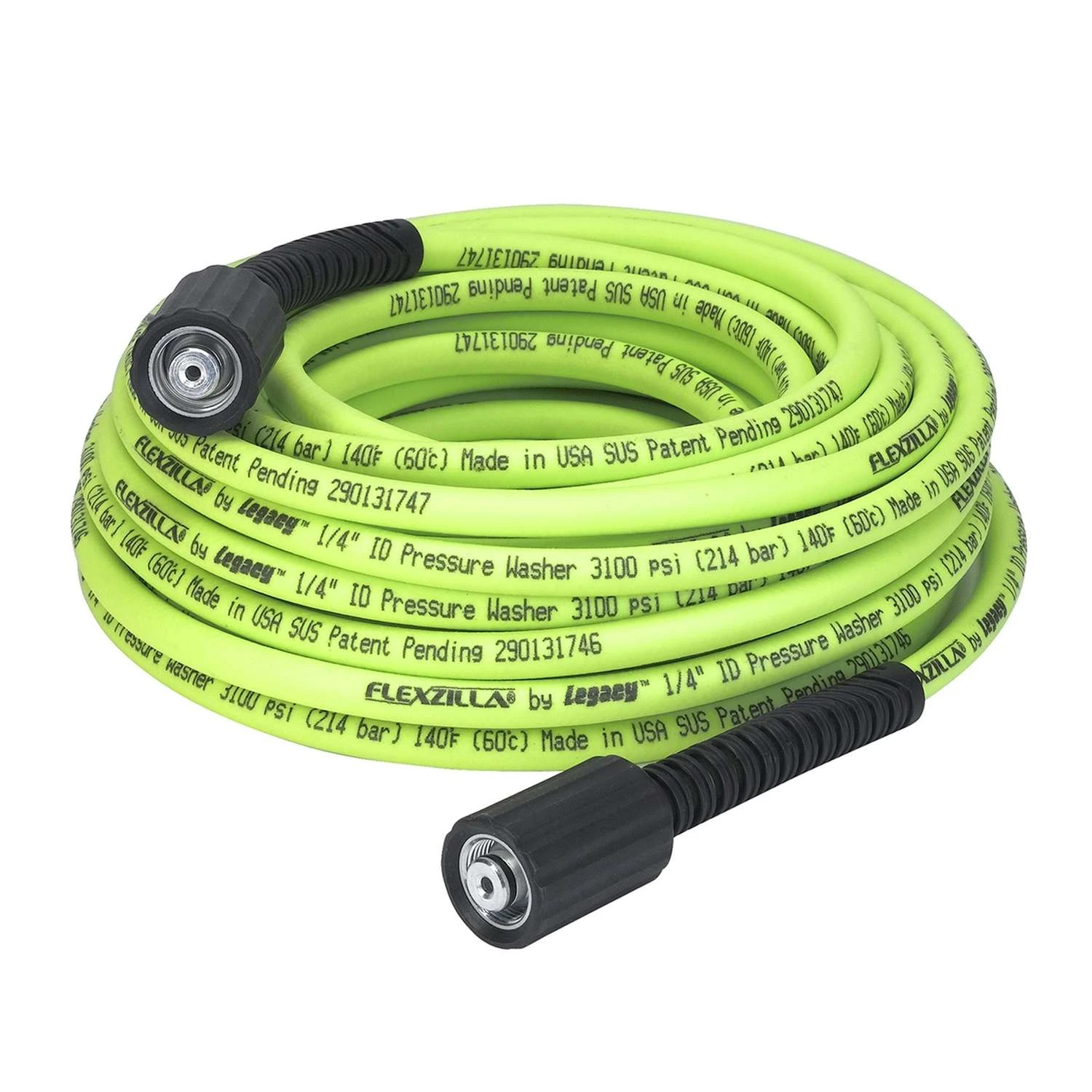 Flexzilla 1/4 In. D X 50 Ft. L Pressure Washer Hose 3100 Psi 4 Flexzilla 1/4 In. D X 50 Ft. L Pressure Washer Hose 3100 Psi - Image 2