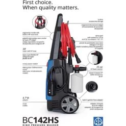 AR Blue Clean OEM Branded 1700 Psi Electric 1.7 Gpm Pressure Washer 15 AR Blue Clean OEM Branded 1700 Psi Electric 1.7 Gpm Pressure Washer -Power Lawn Equipment de47408d c749 4aa5 9461 fd317e728dfb