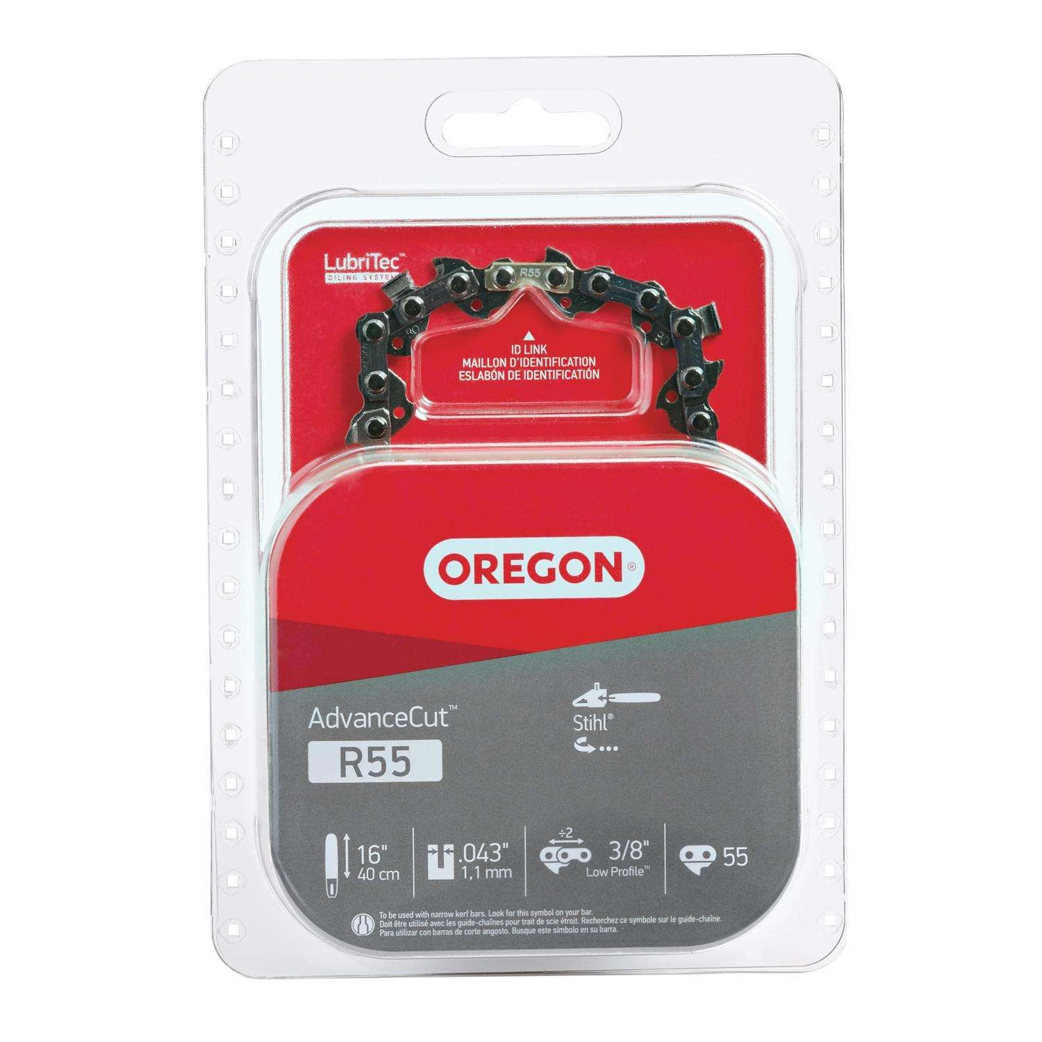 Oregon AdvanceCut R55 16 In. Chainsaw Chain 55 Links 3 Oregon AdvanceCut R55 16 In. Chainsaw Chain 55 Links