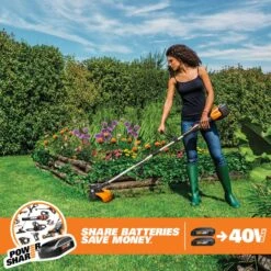 Worx WG184 13 In. 40 V Battery Edger/Trimmer Kit (Battery & Charger) 11 Worx WG184 13 In. 40 V Battery Edger/Trimmer Kit (Battery & Charger) -Power Lawn Equipment e171ba21 64c3 4d9d bdf6 67bbcae58c6e