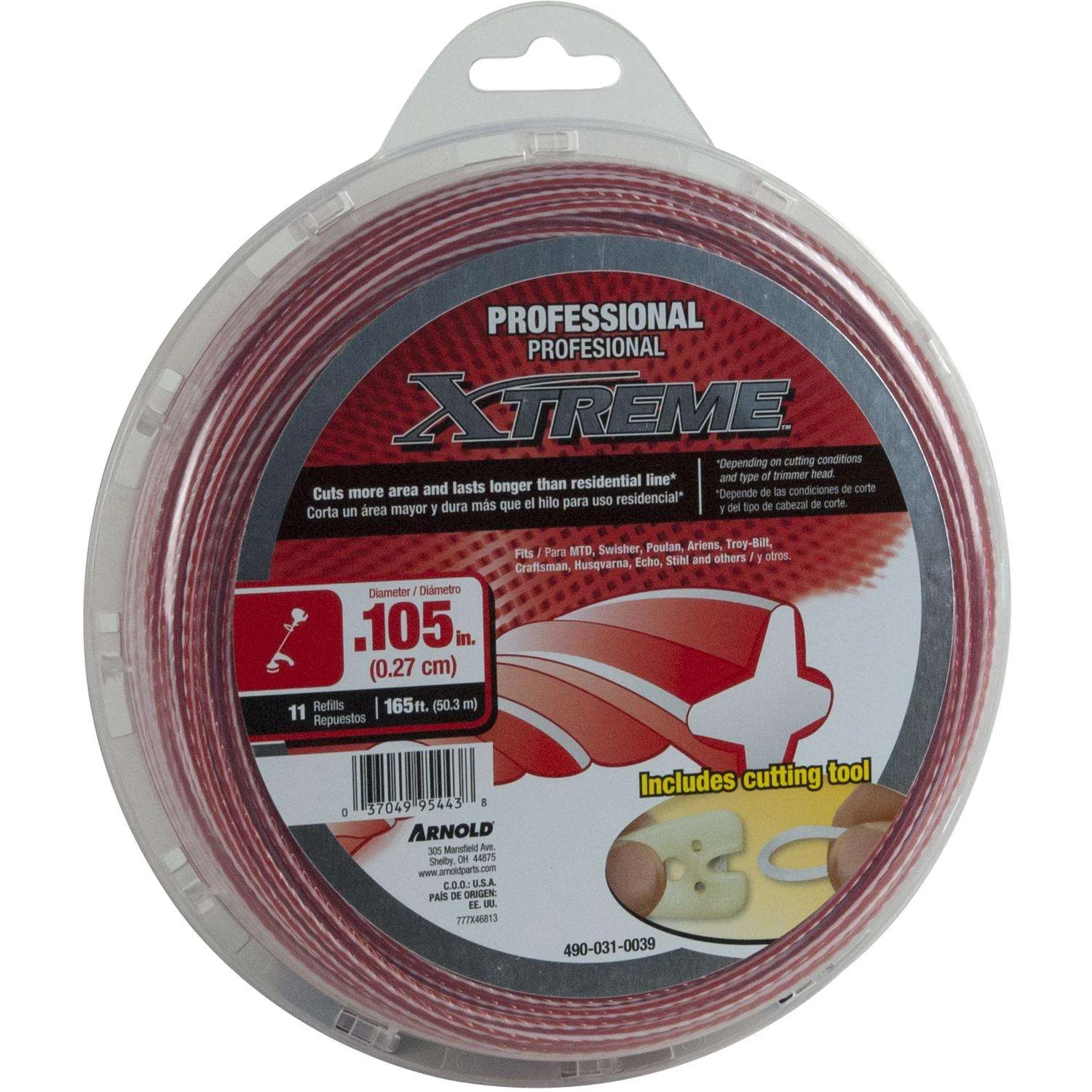 Arnold Xtreme Professional Grade 0.105 In. D X 165 Ft. L Trimmer Line 4 Arnold Xtreme Professional Grade 0.105 In. D X 165 Ft. L Trimmer Line - Image 2