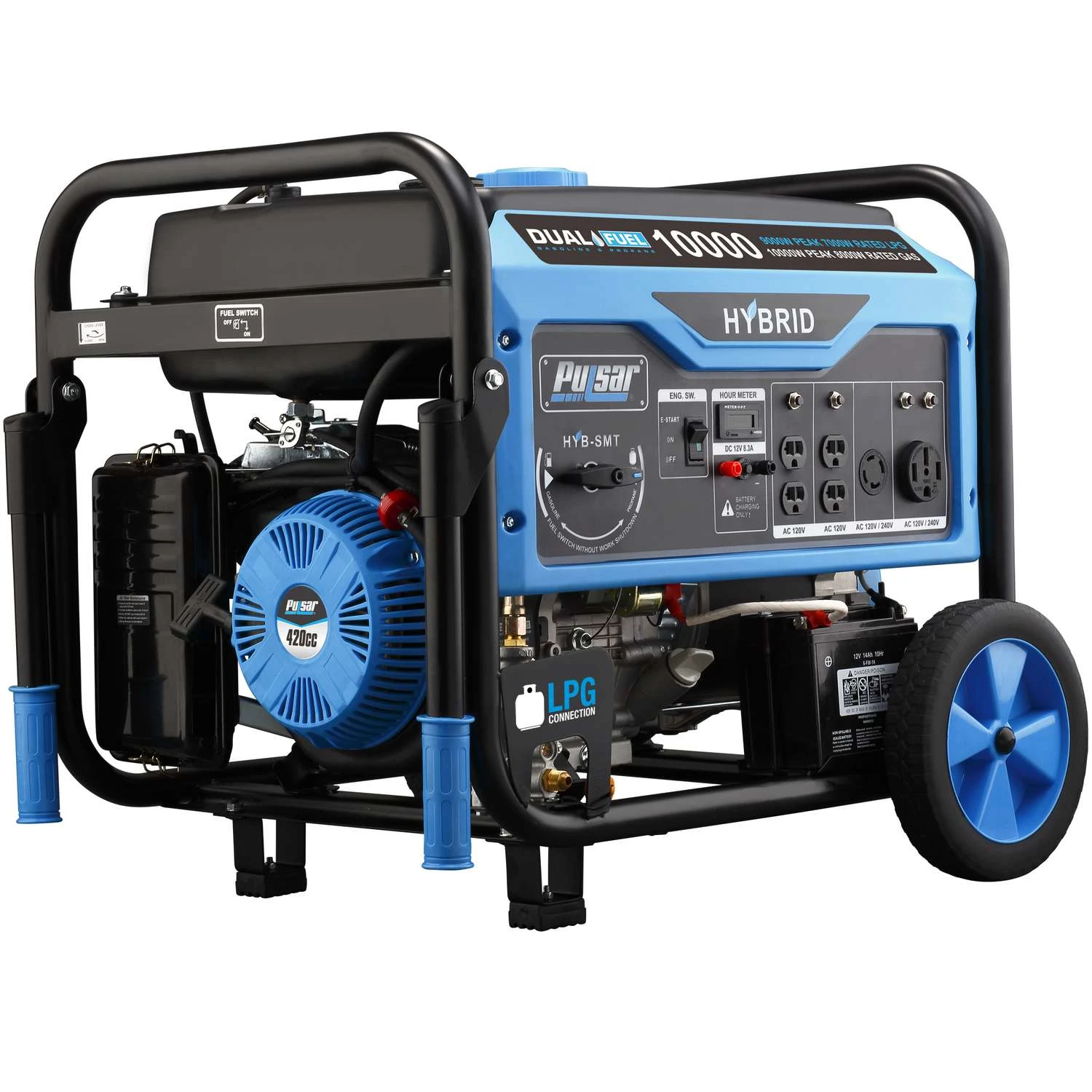 Pulsar 8000 W 120/240 V Gasoline Or Propane Portable Generator 3 Pulsar 8000 W 120/240 V Gasoline Or Propane Portable Generator
