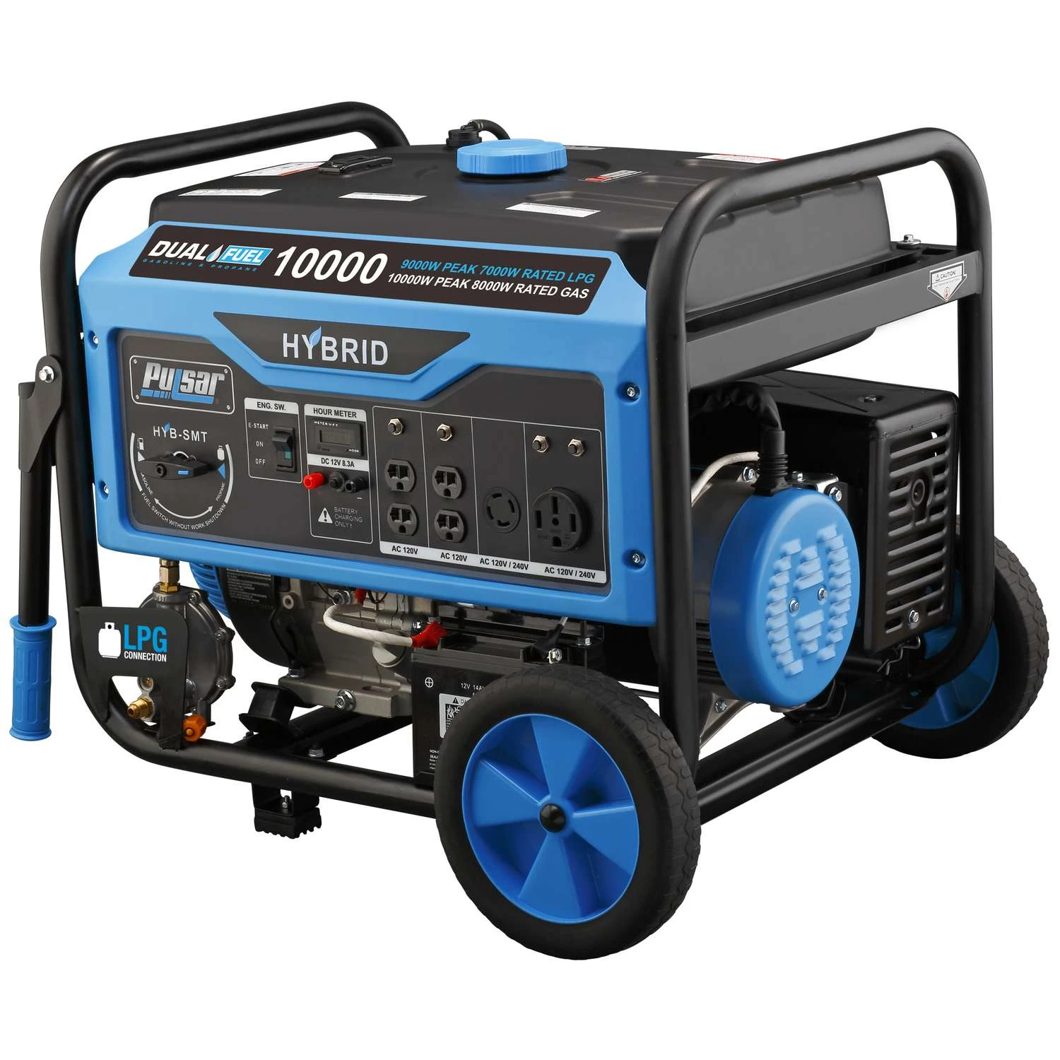 Pulsar 8000 W 120/240 V Gasoline Or Propane Portable Generator 5 Pulsar 8000 W 120/240 V Gasoline Or Propane Portable Generator - Image 3
