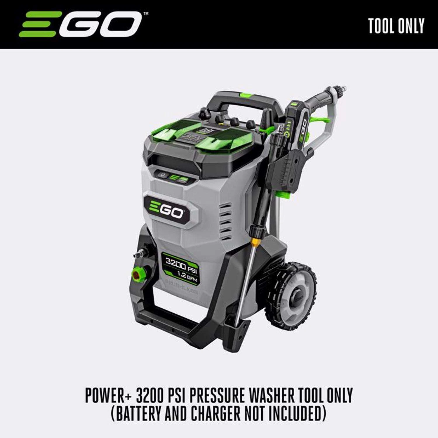 EGO Power+ HPW3200 3200 Psi Battery 2 Gpm Pressure Washer 4 EGO Power+ HPW3200 3200 Psi Battery 2 Gpm Pressure Washer - Image 2