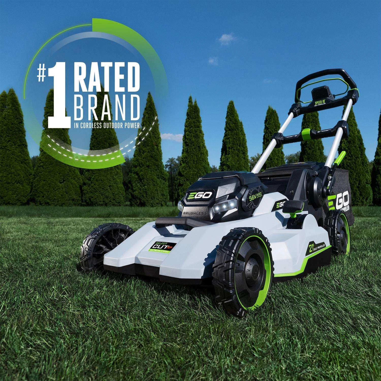 EGO Power+ LM2167SP 21 In. 56 V Battery Self-Propelled Lawn Mower Kit (Battery & Charger) W/ 12.0 AH BATTERY 5 EGO Power+ LM2167SP 21 In. 56 V Battery Self-Propelled Lawn Mower Kit (Battery & Charger) W/ 12.0 AH BATTERY - Image 3