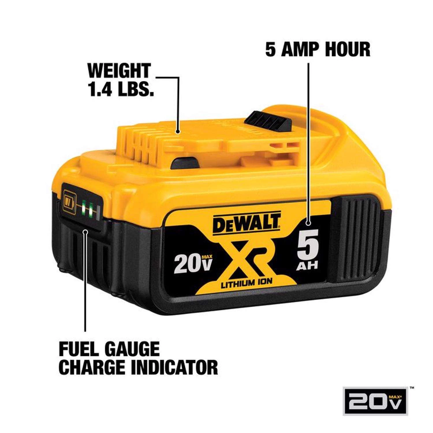 DeWalt 20V MAX XR DCCS620P1 12 In. 20 V Battery Chainsaw Kit (Battery & Charger) 4 DeWalt 20V MAX XR DCCS620P1 12 In. 20 V Battery Chainsaw Kit (Battery & Charger) - Image 2