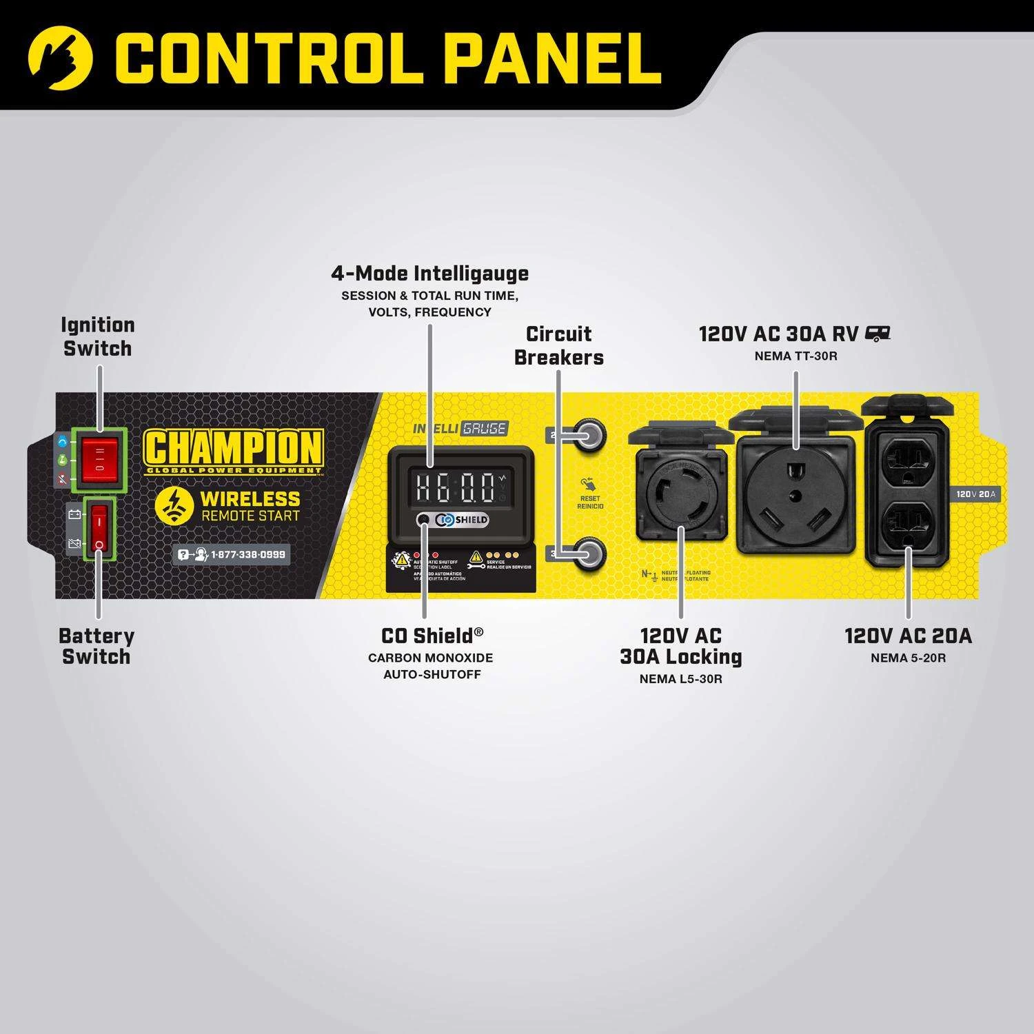 Champion 3500 W 120 V Gasoline Or Propane Portable Generator 5 Champion 3500 W 120 V Gasoline Or Propane Portable Generator - Image 3